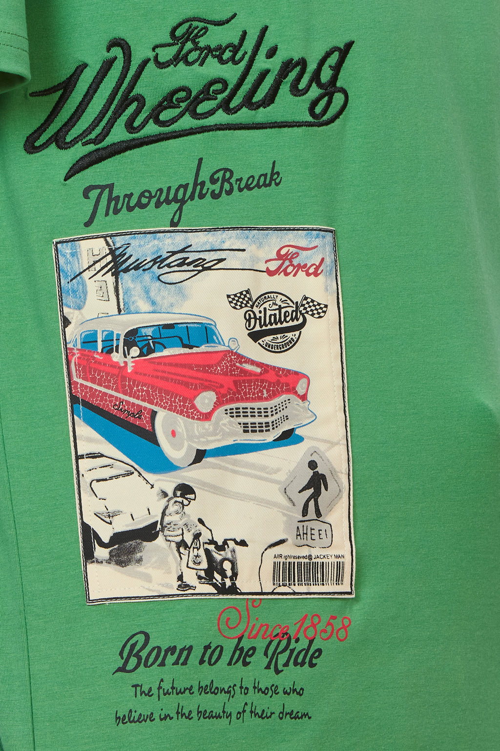 Minimalist Green Oversized Cotton T-Shirt