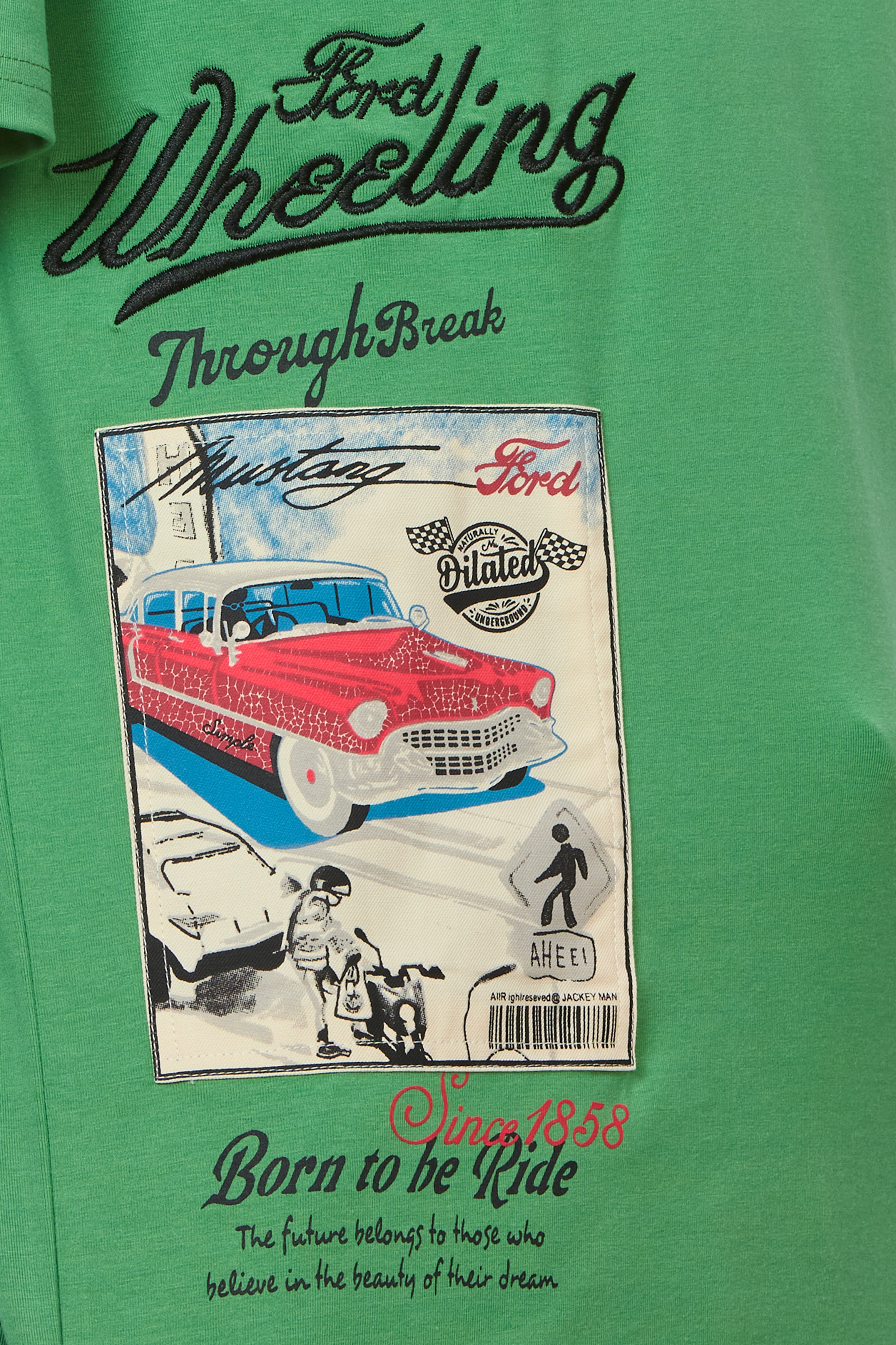 Minimalist Green Oversized Cotton T-Shirt