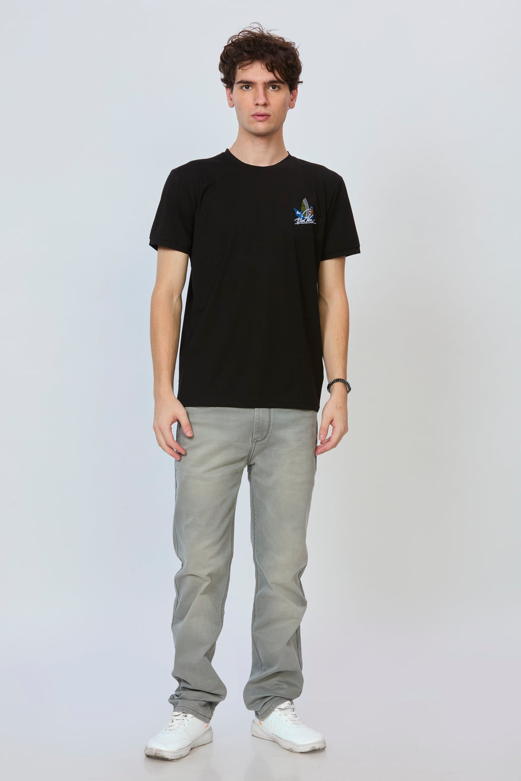 Noir Black T-Shirt with Graphic Back Print
