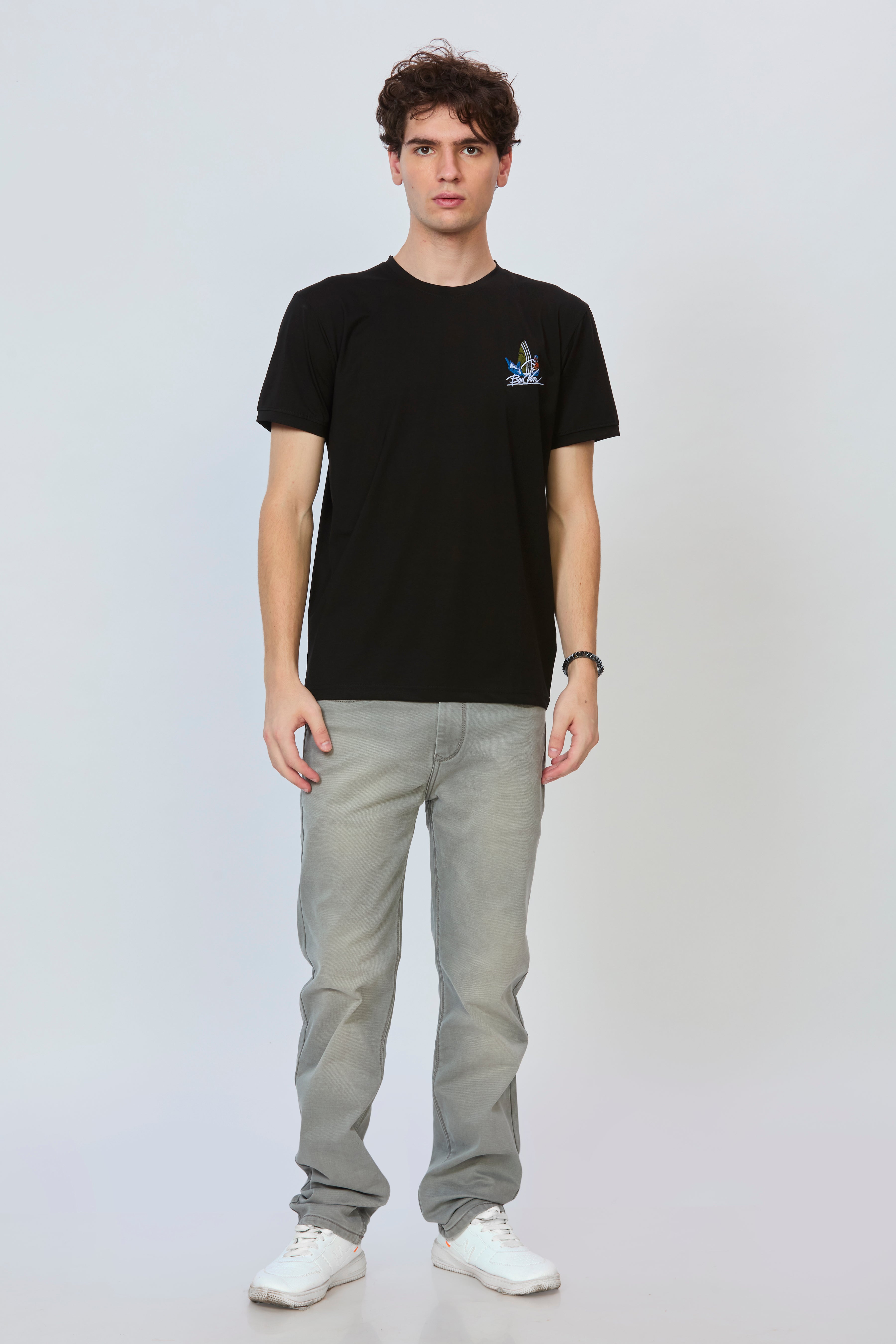 Noir Black T-Shirt with Graphic Back Print