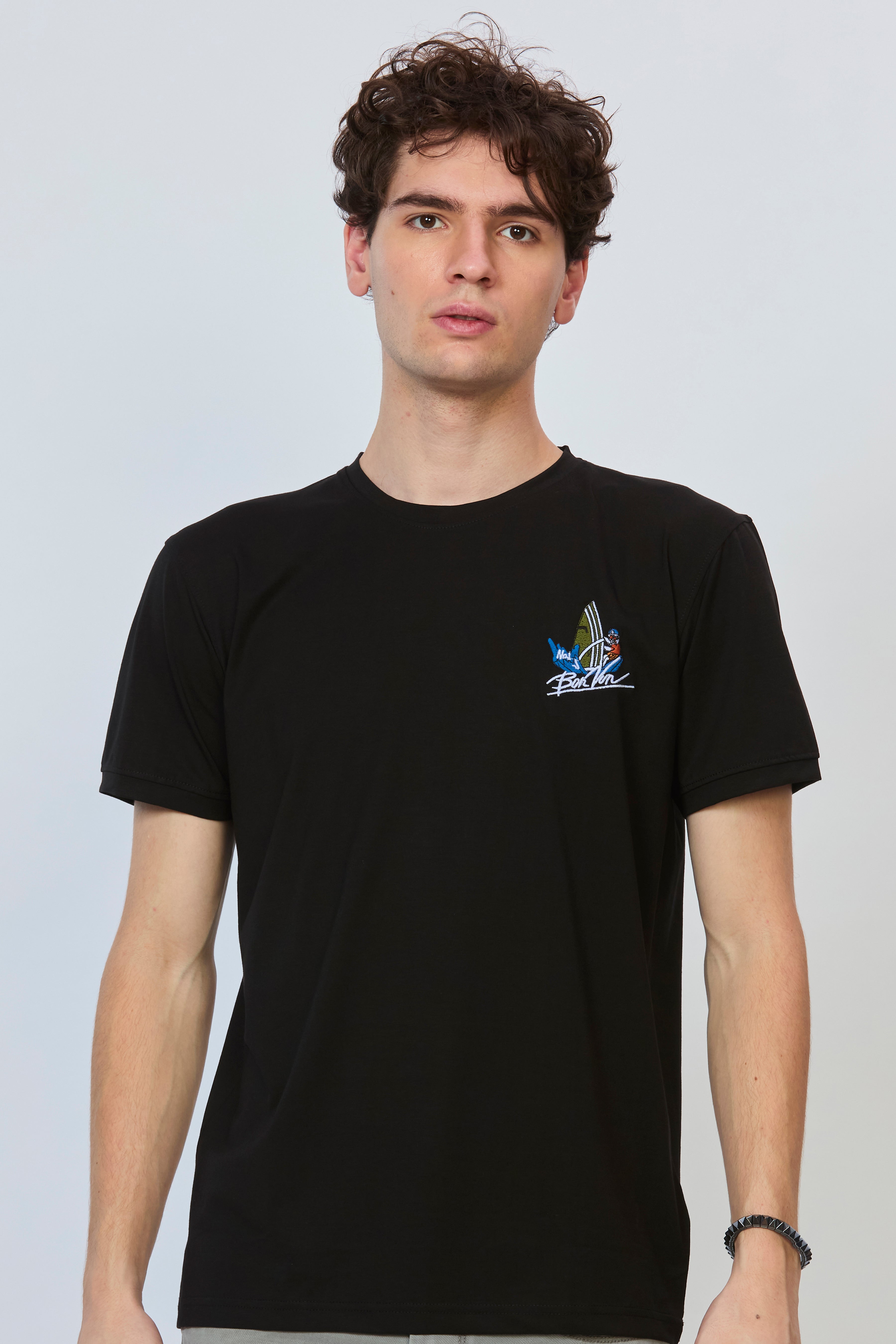 Noir Black T-Shirt with Graphic Back Print
