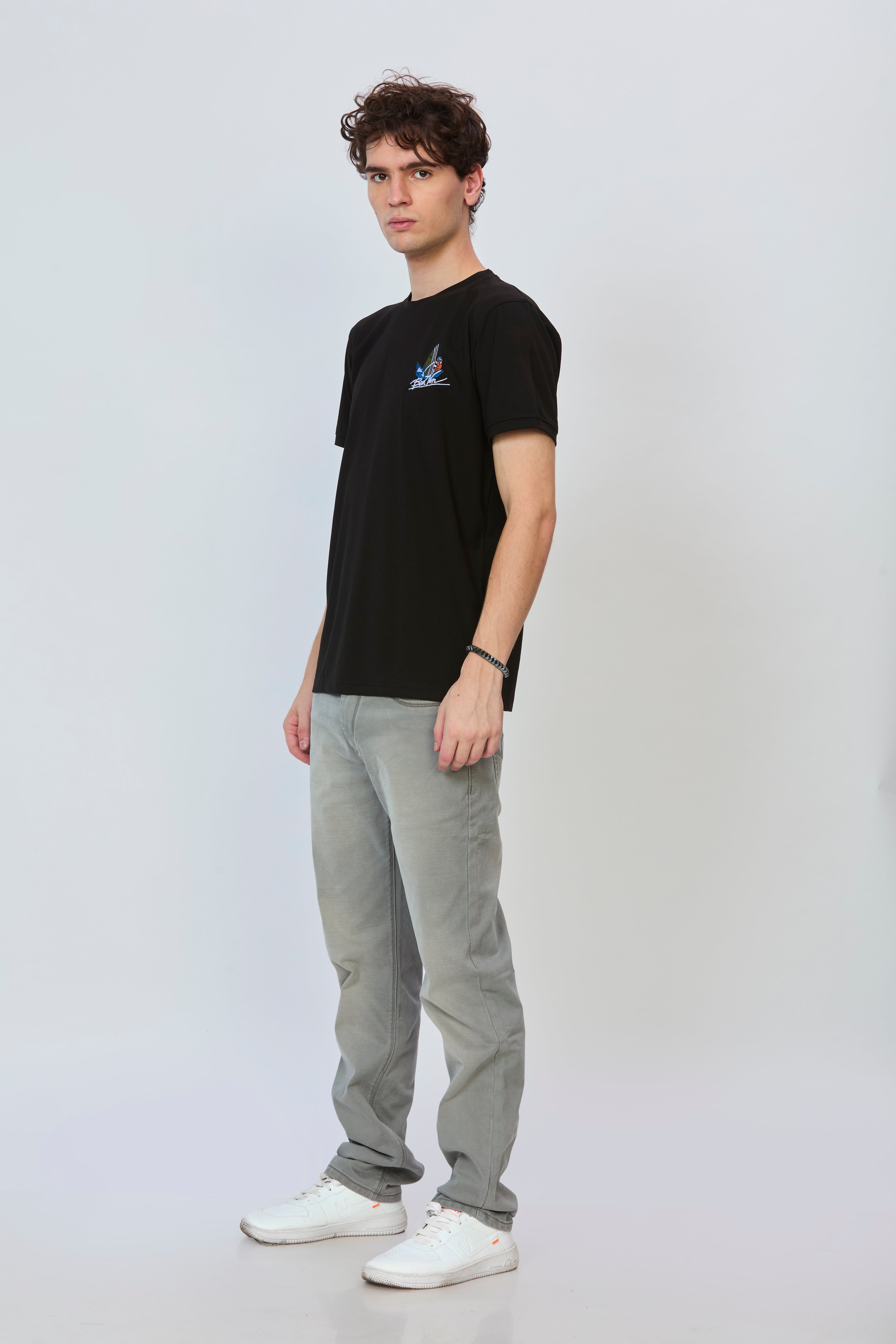 Noir Black T-Shirt with Graphic Back Print
