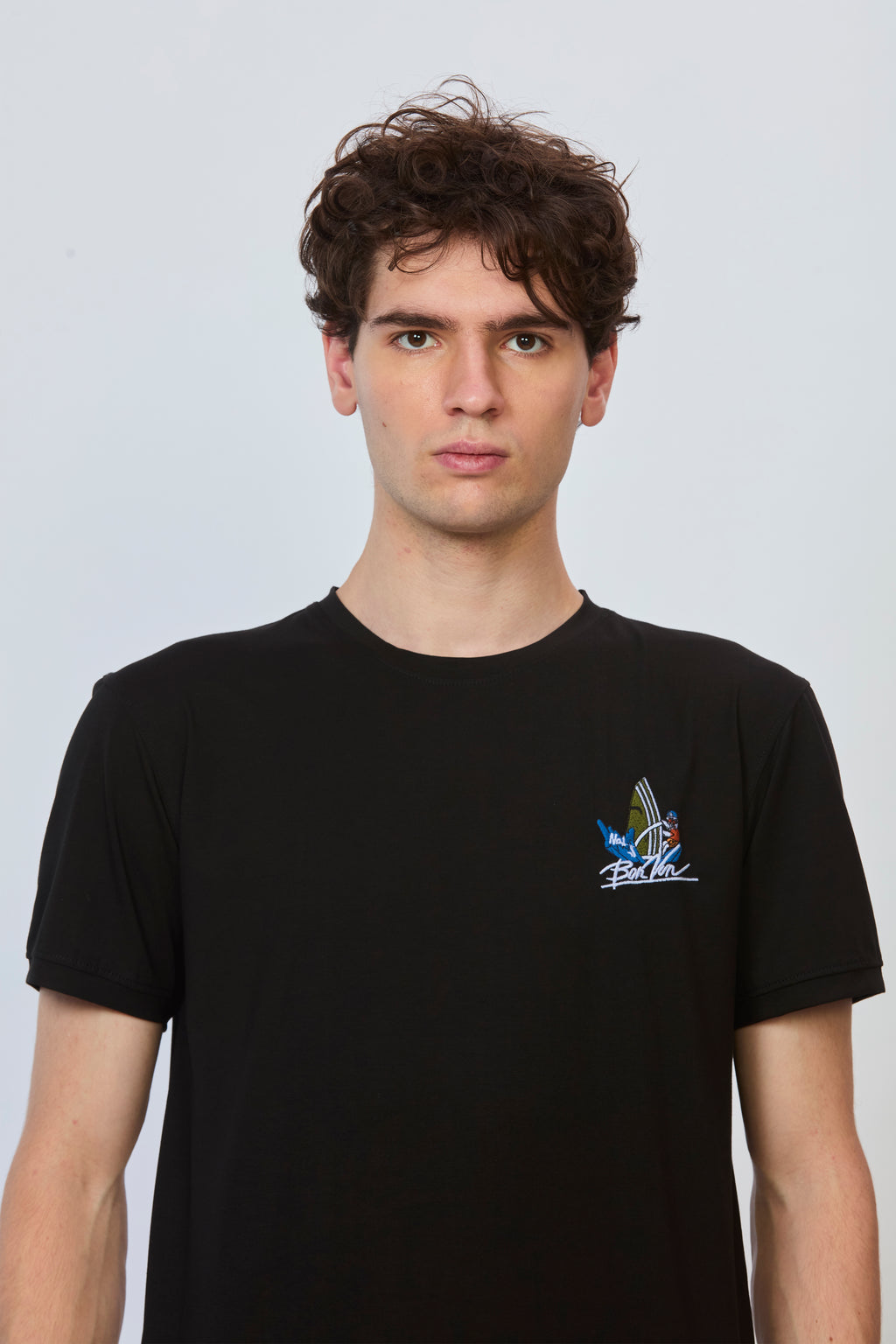 Noir Black T-Shirt with Graphic Back Print