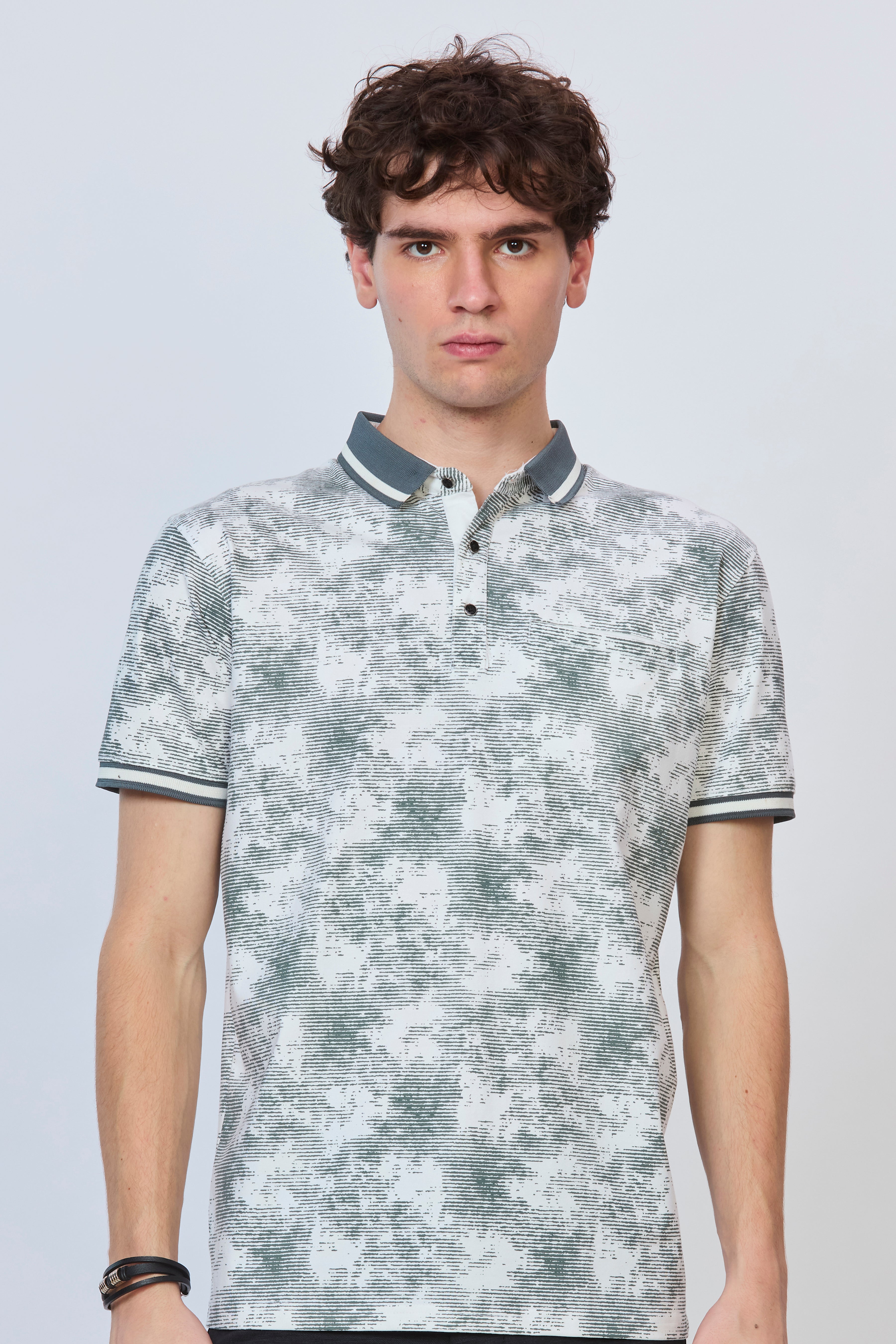Infinite Pattern Polo Shirt