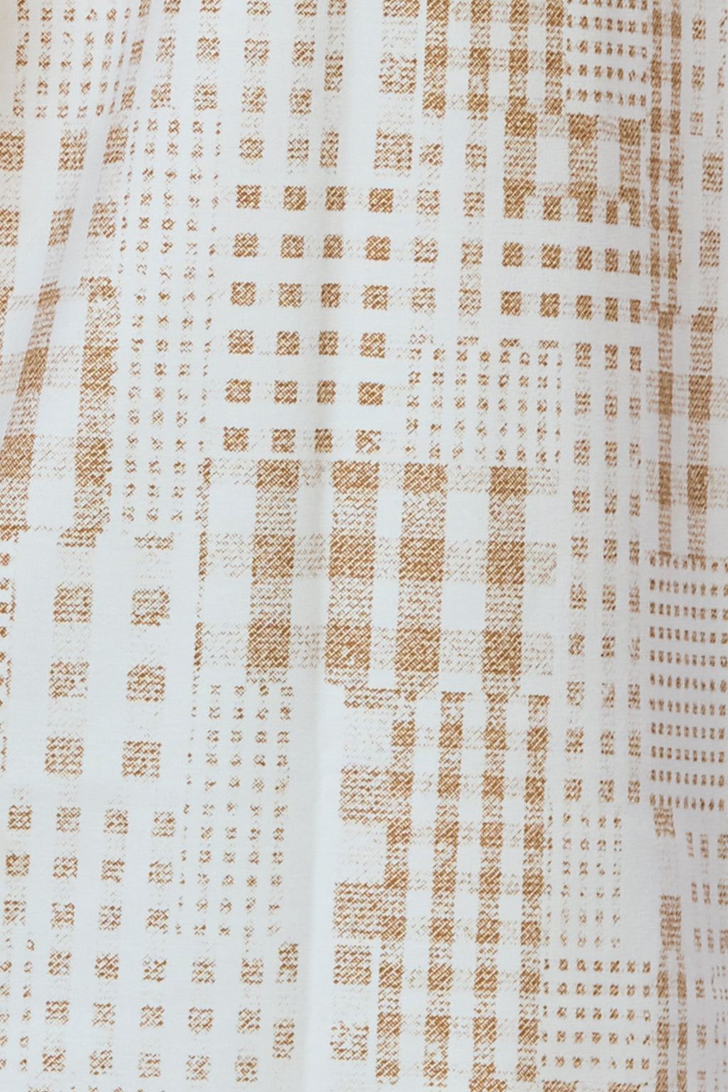 Brown Cityline Print Polo