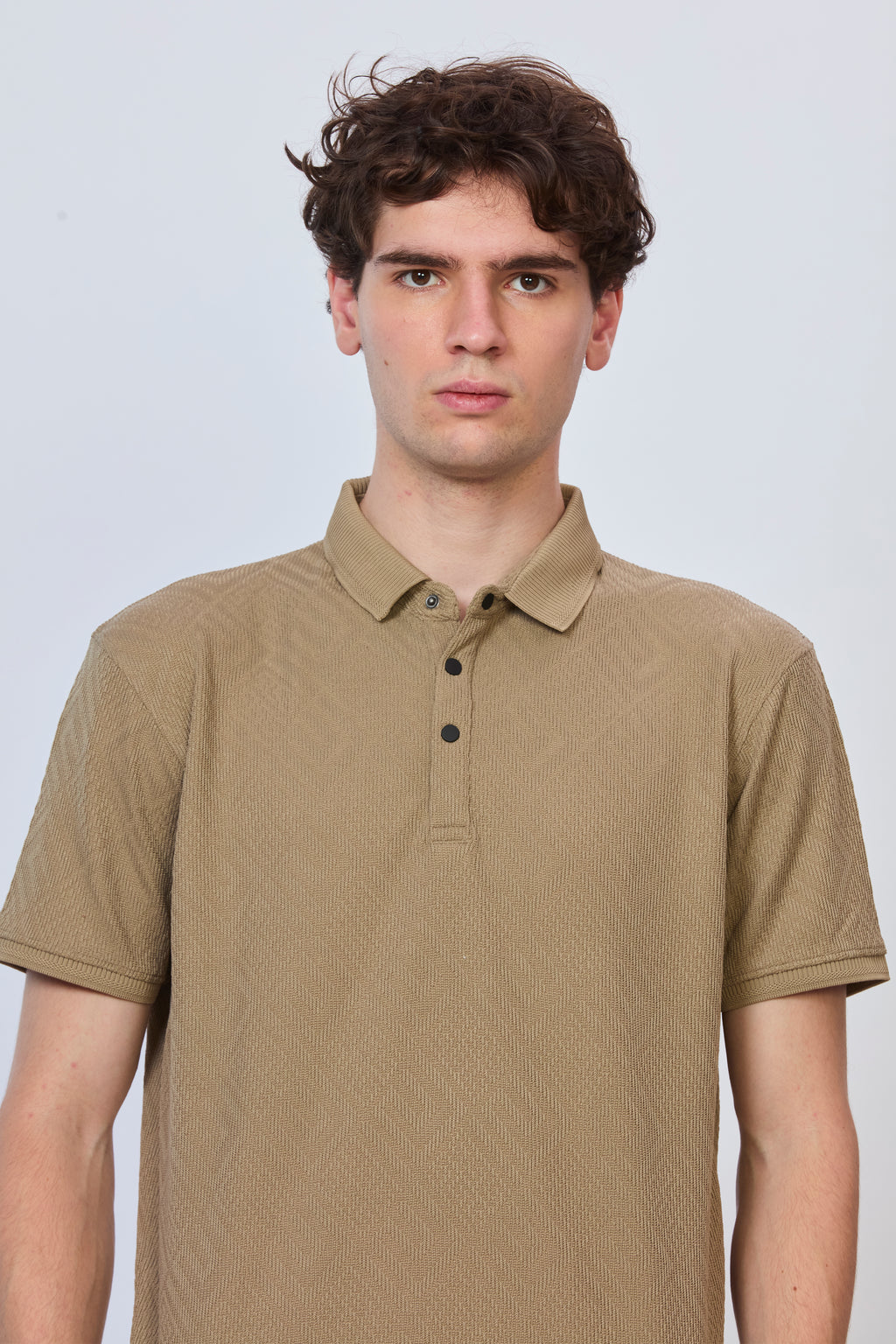 Old Money Brown Textured Polo