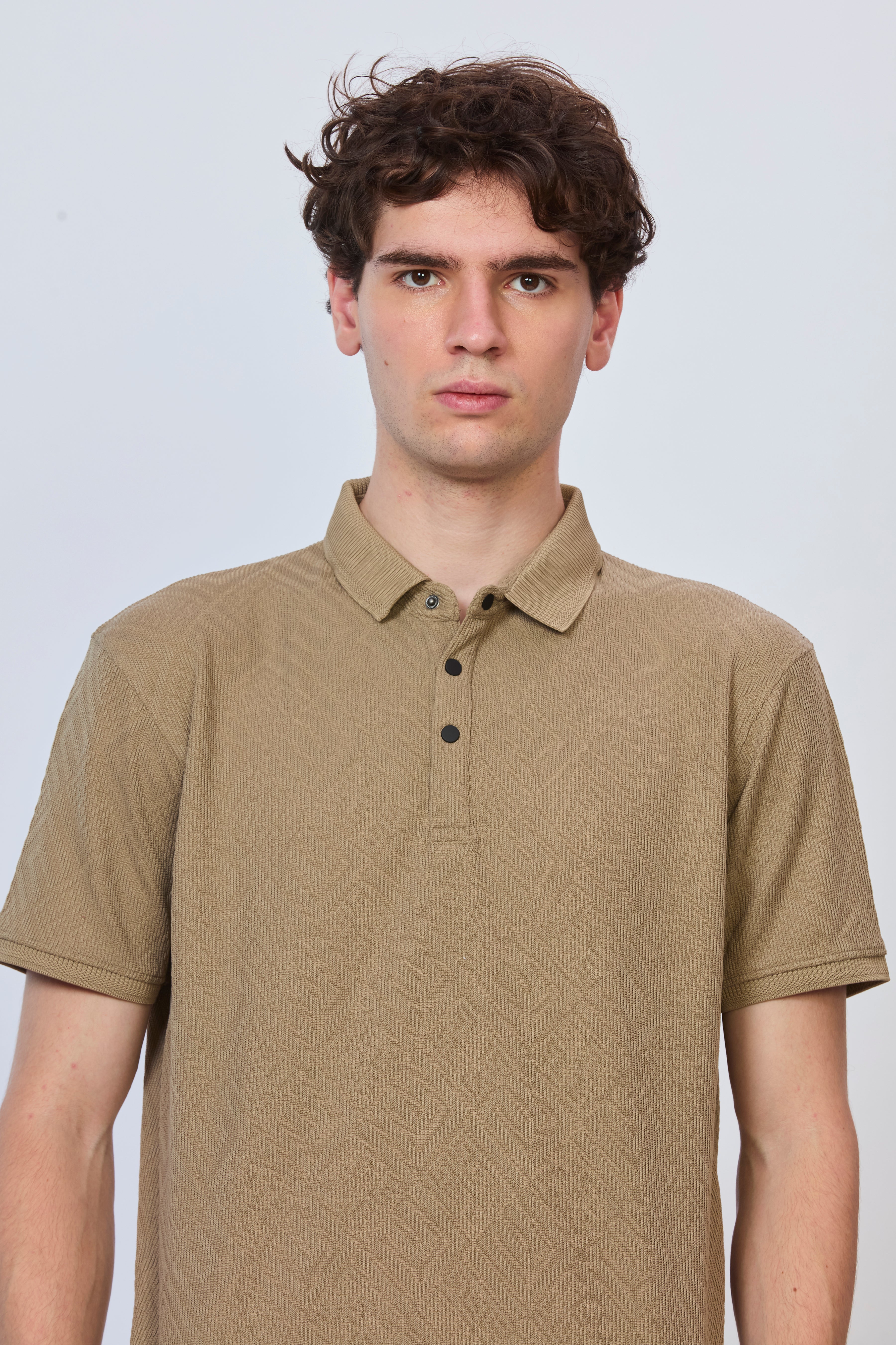 Old Money Brown Textured Polo