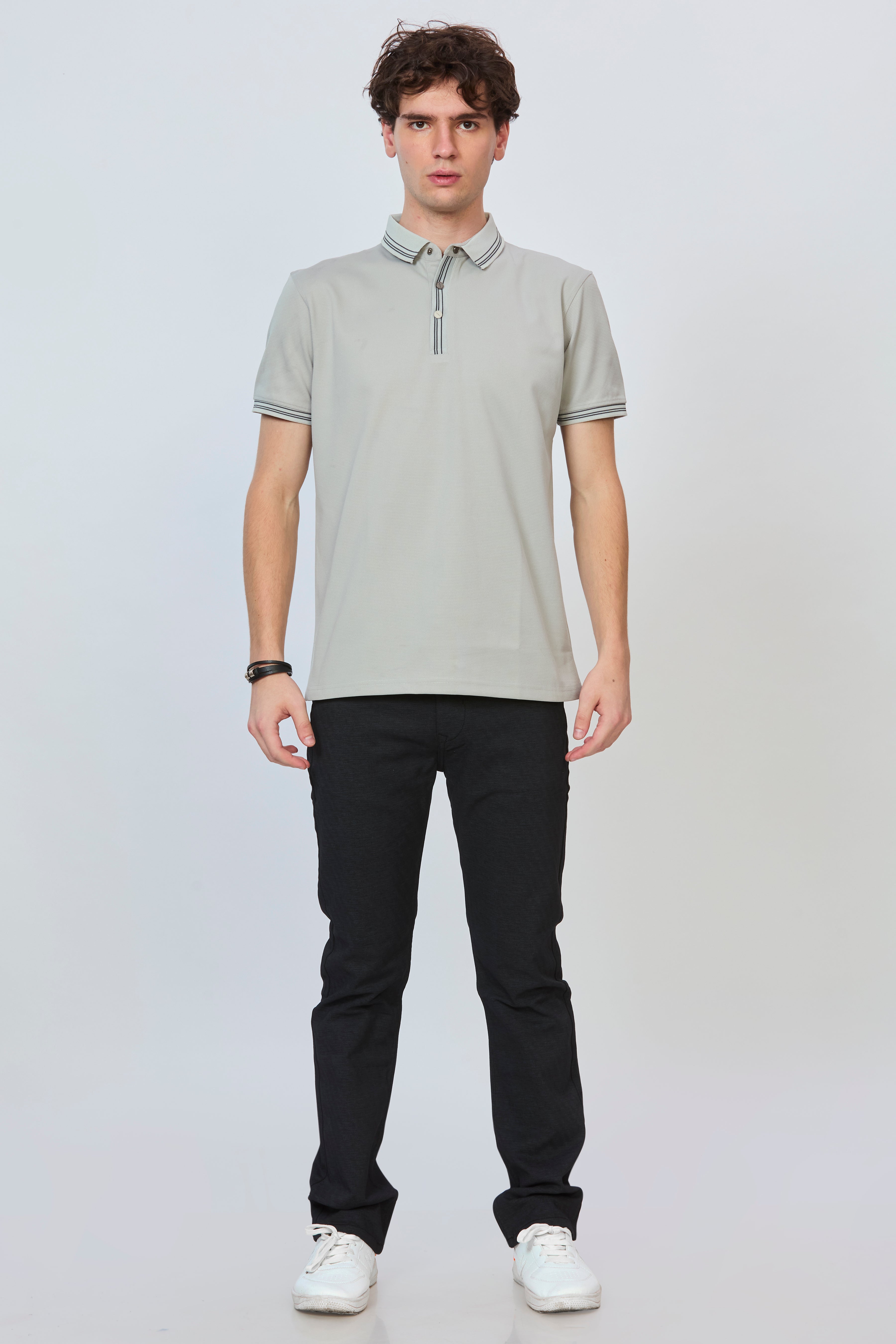Grey Essential Polo
