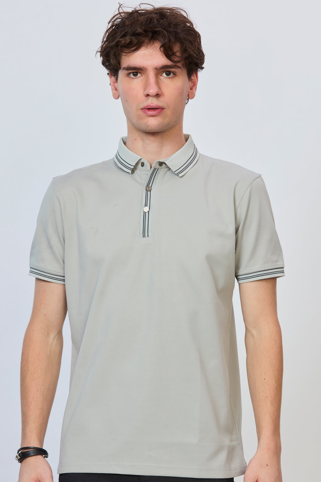 Grey Essential Polo