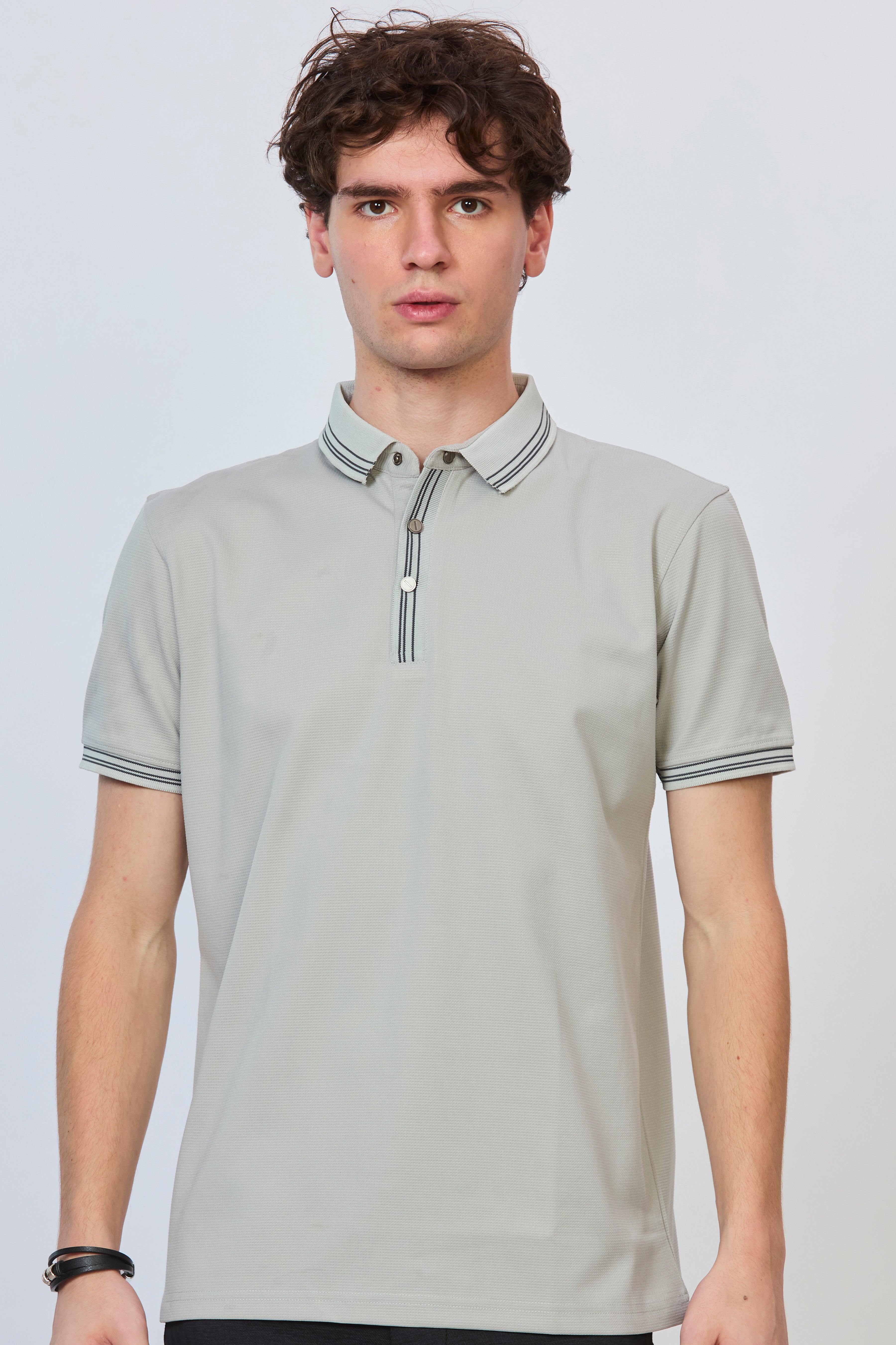 Grey Essential Polo