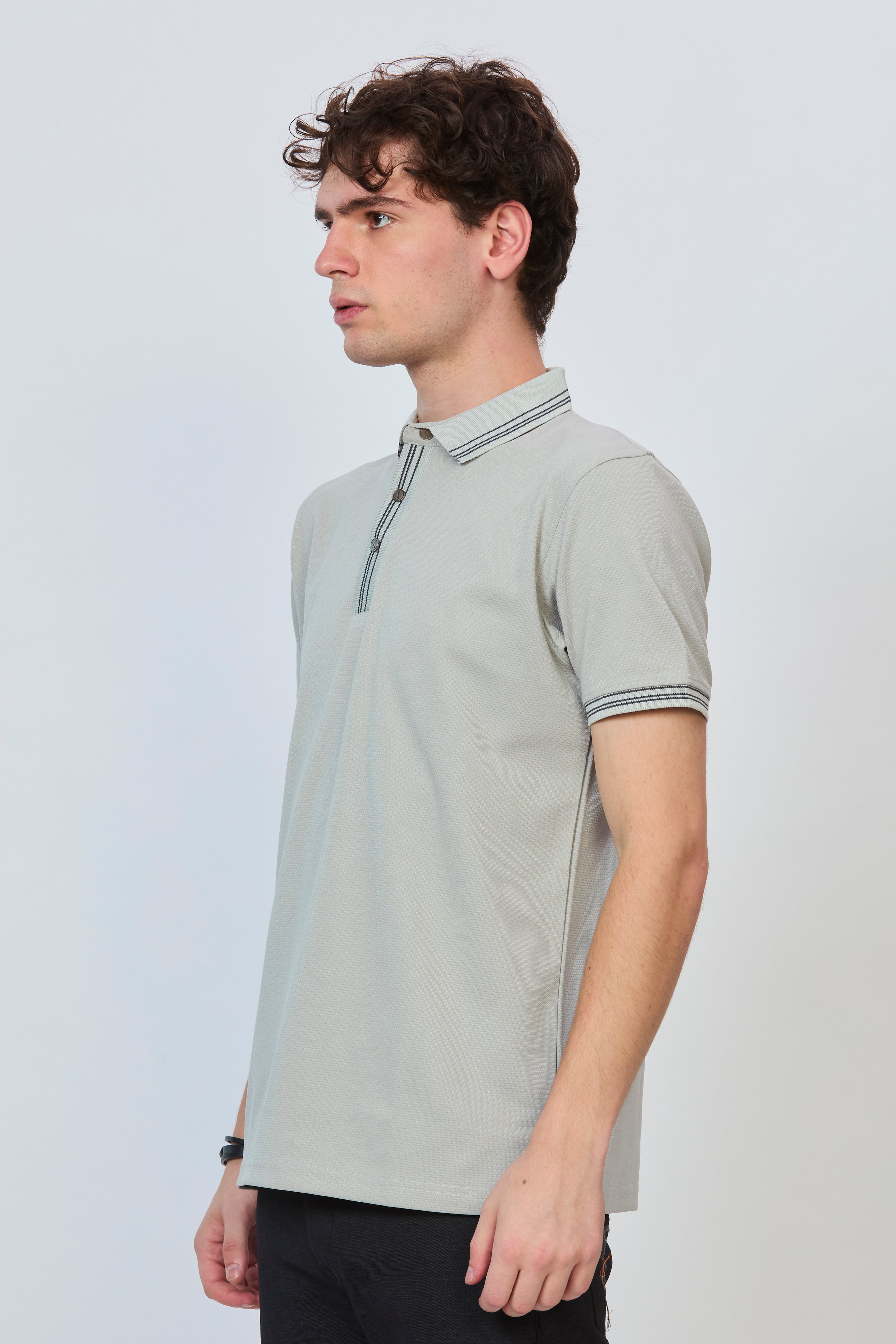 Grey Essential Polo
