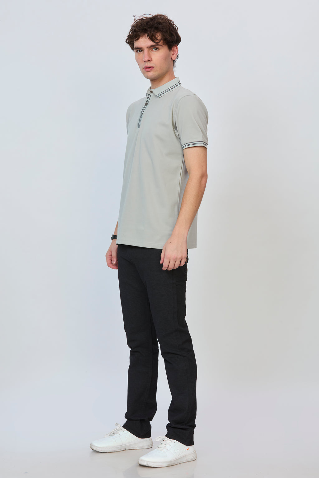 Grey Essential Polo