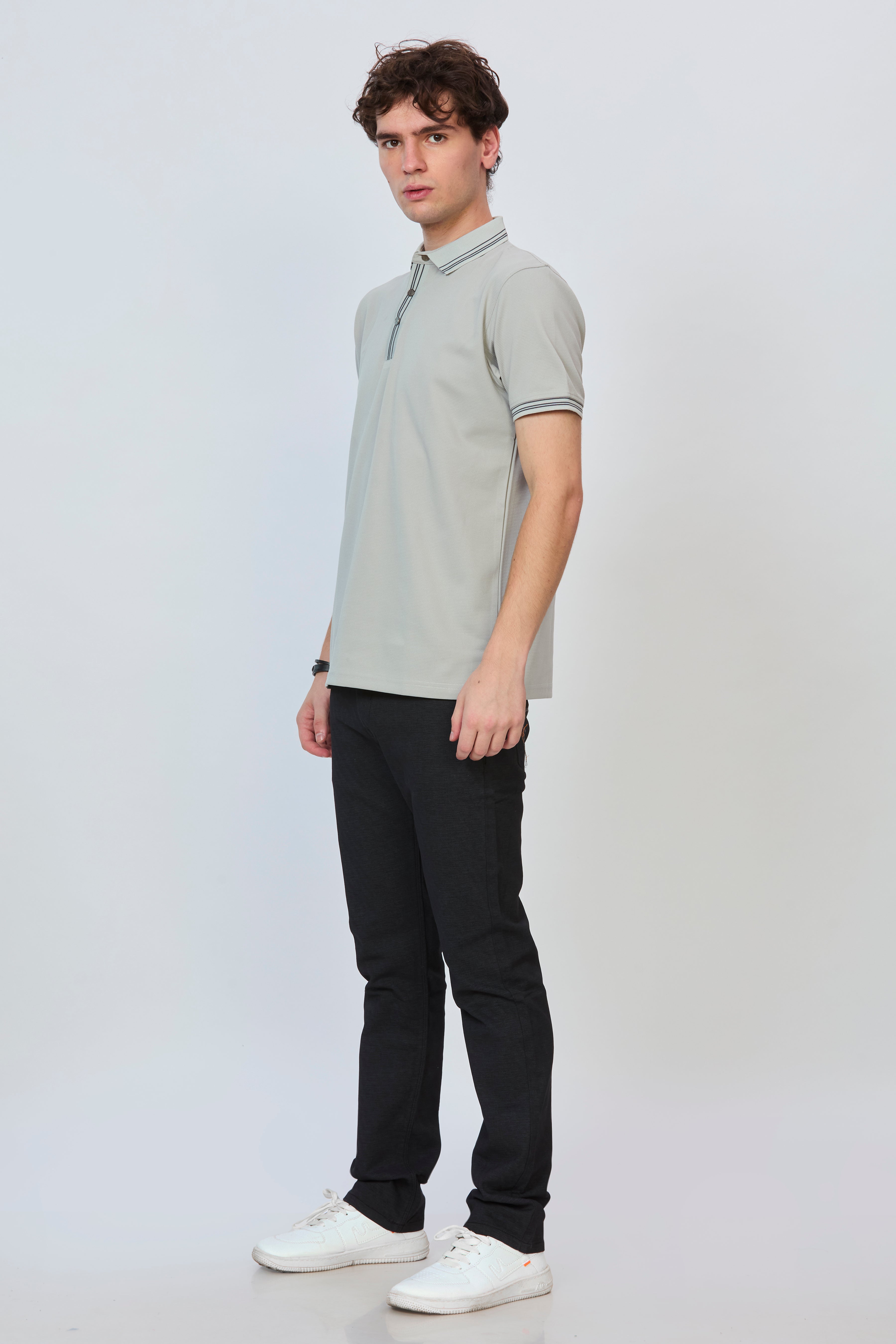 Grey Essential Polo