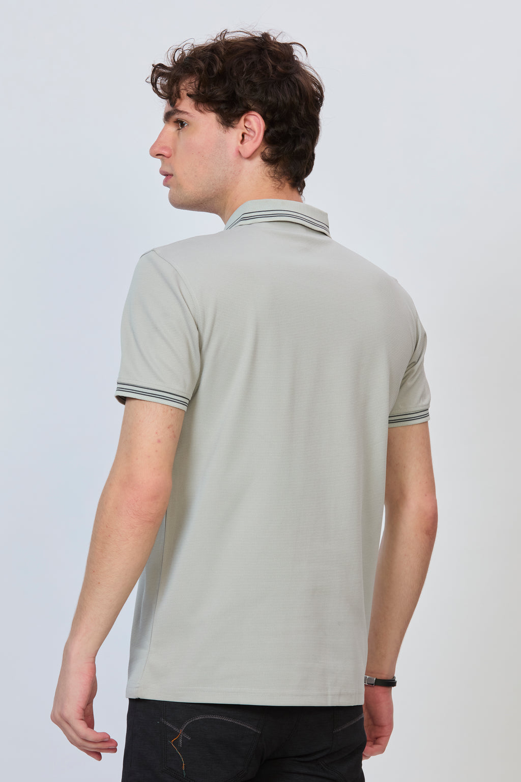 Grey Essential Polo