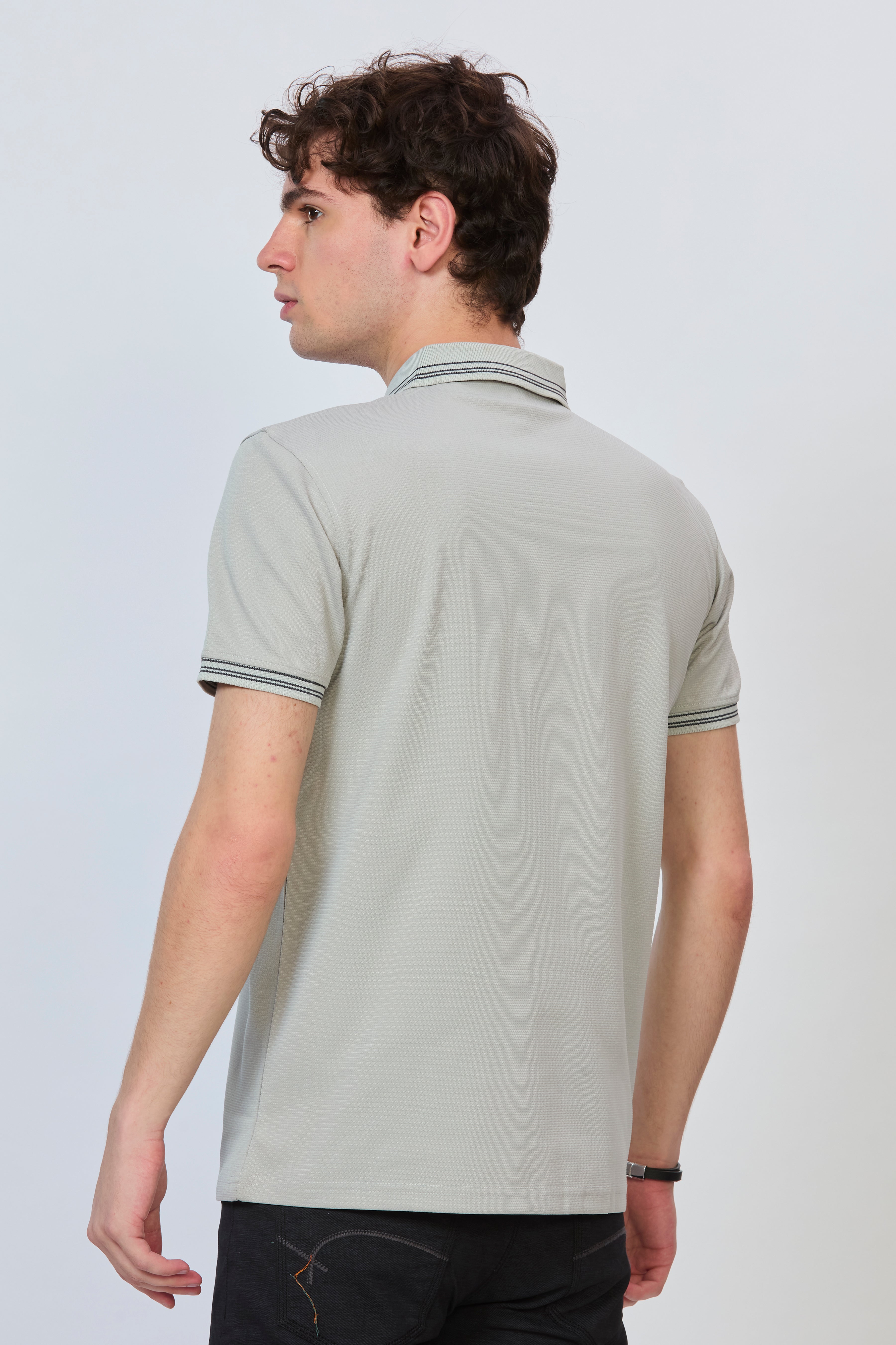 Grey Essential Polo