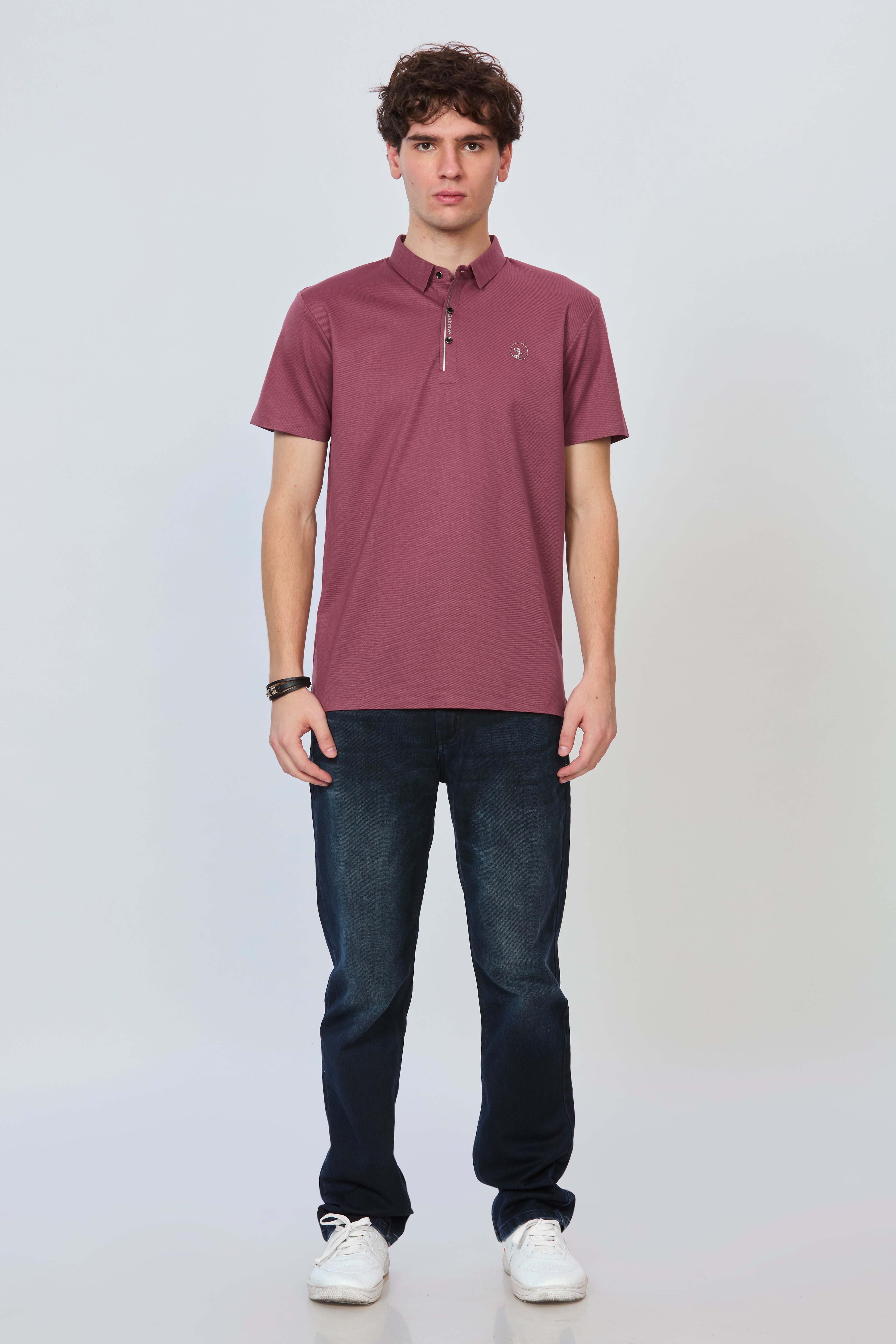 Modern Stitch-Free Polo in Onion