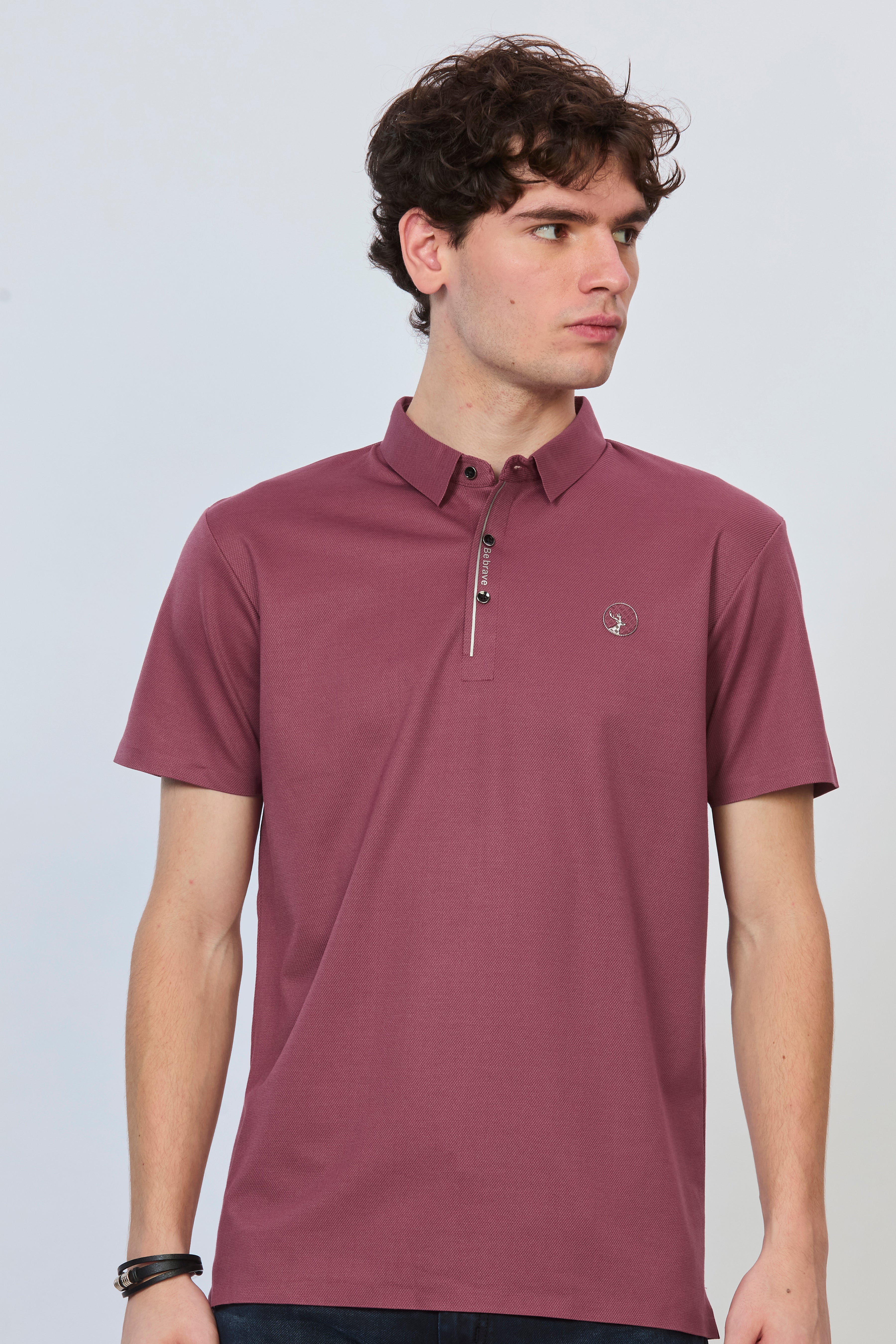 Modern Stitch-Free Polo in Onion