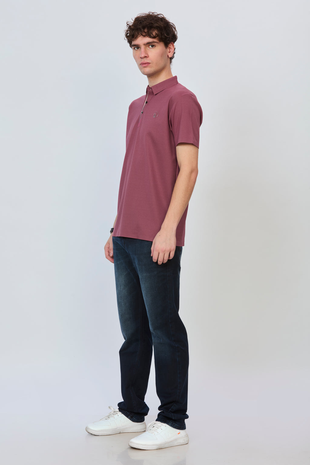Modern Stitch-Free Polo in Onion