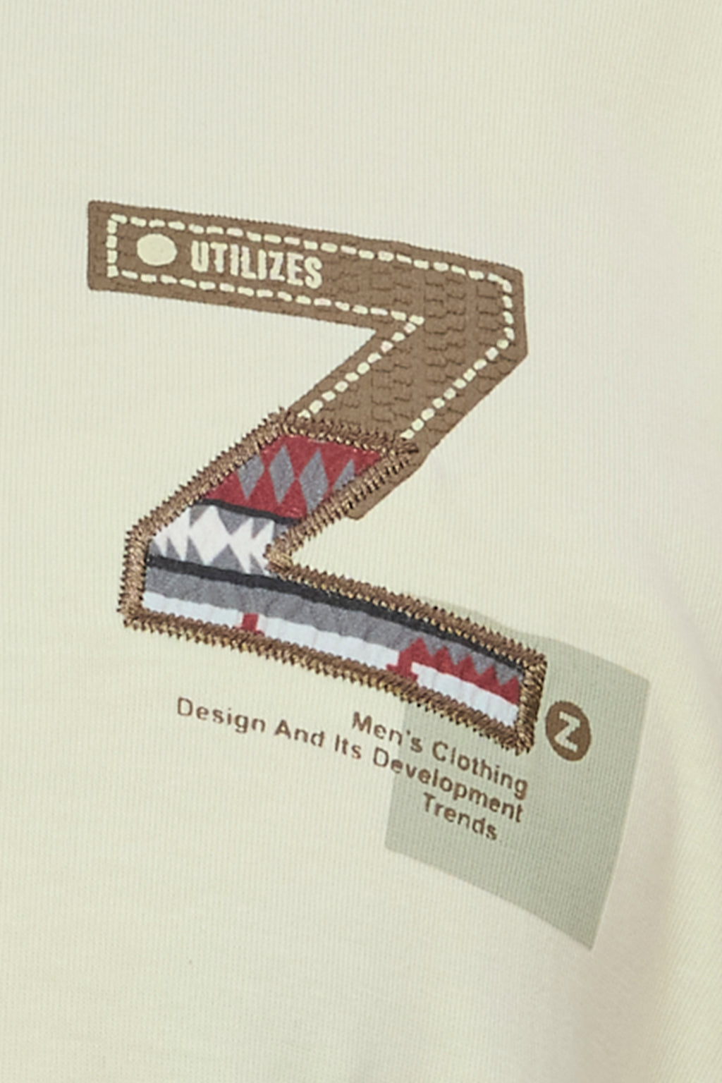CreamWave Oversize Back Print Tee