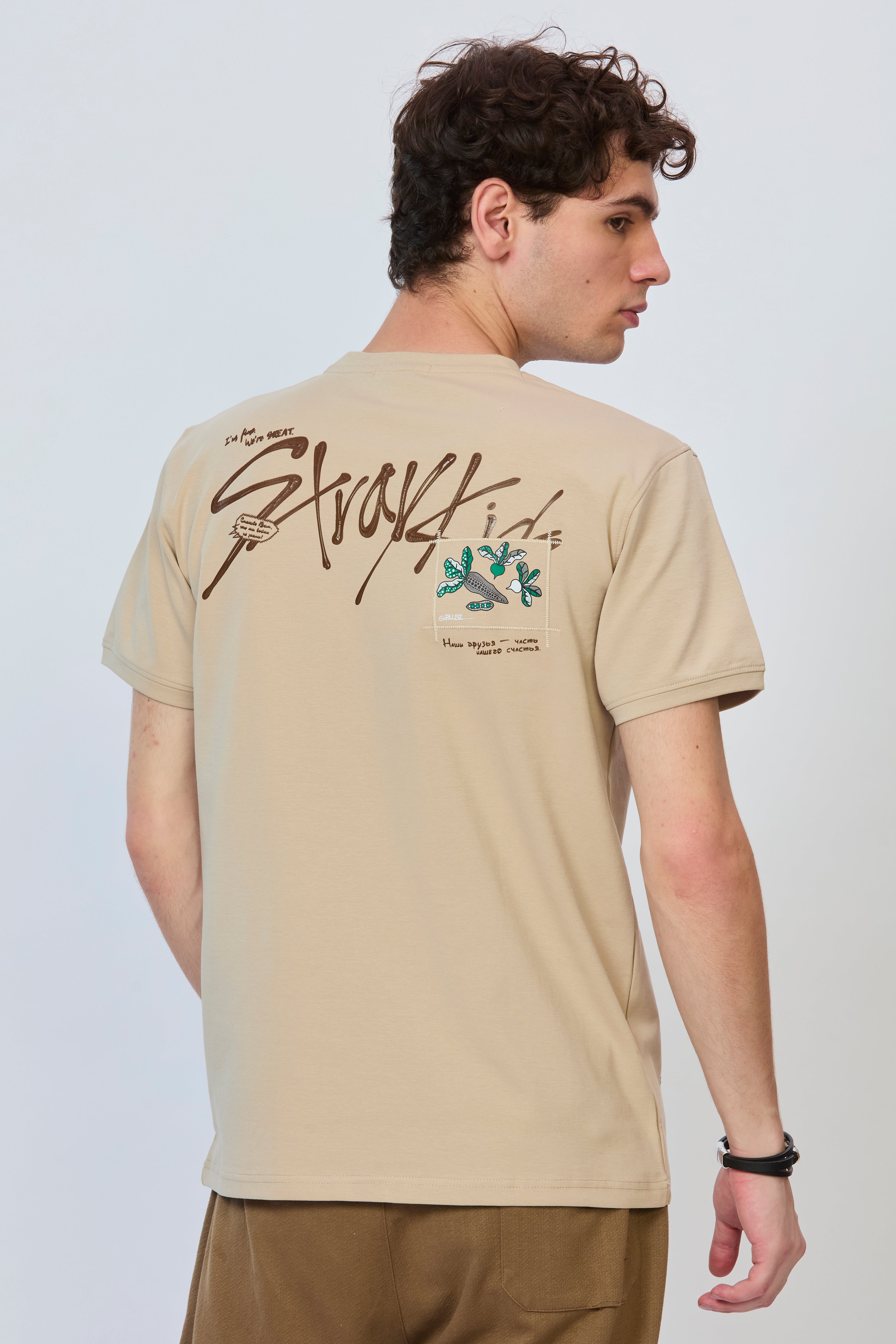 Eclipse Cream Statement Back Tee