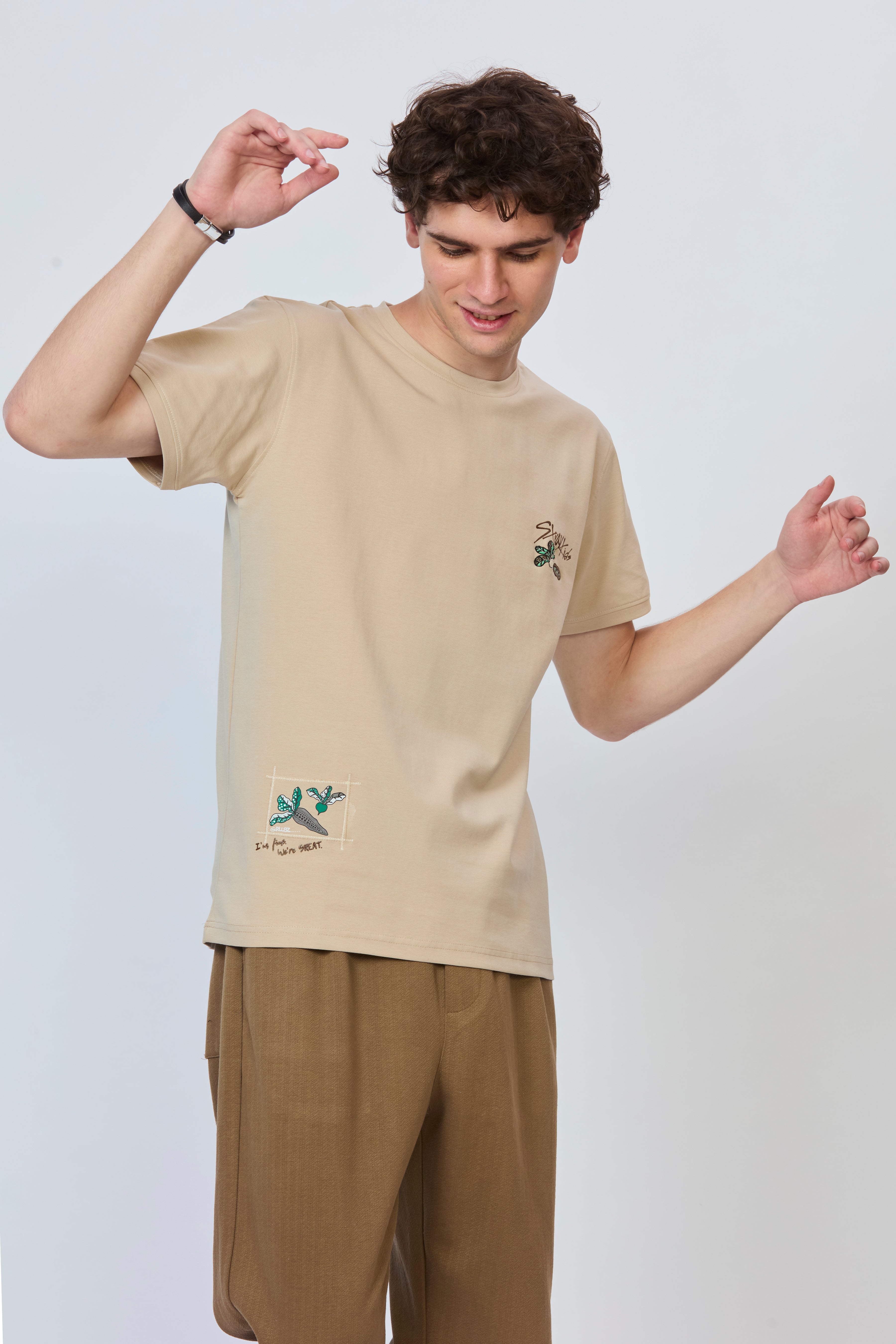 Eclipse Cream Statement Back Tee