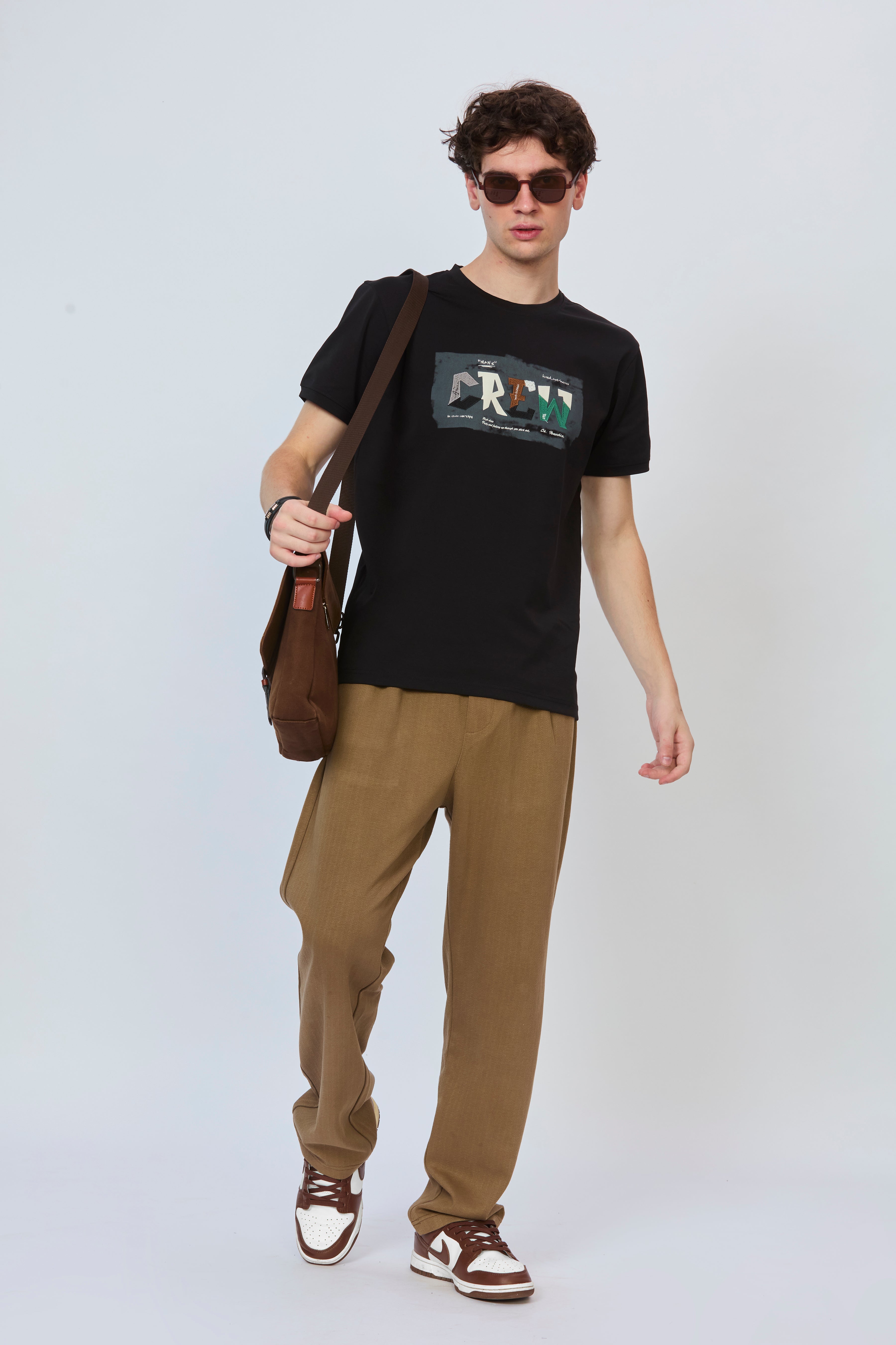 Shadow Stitch Print Tee