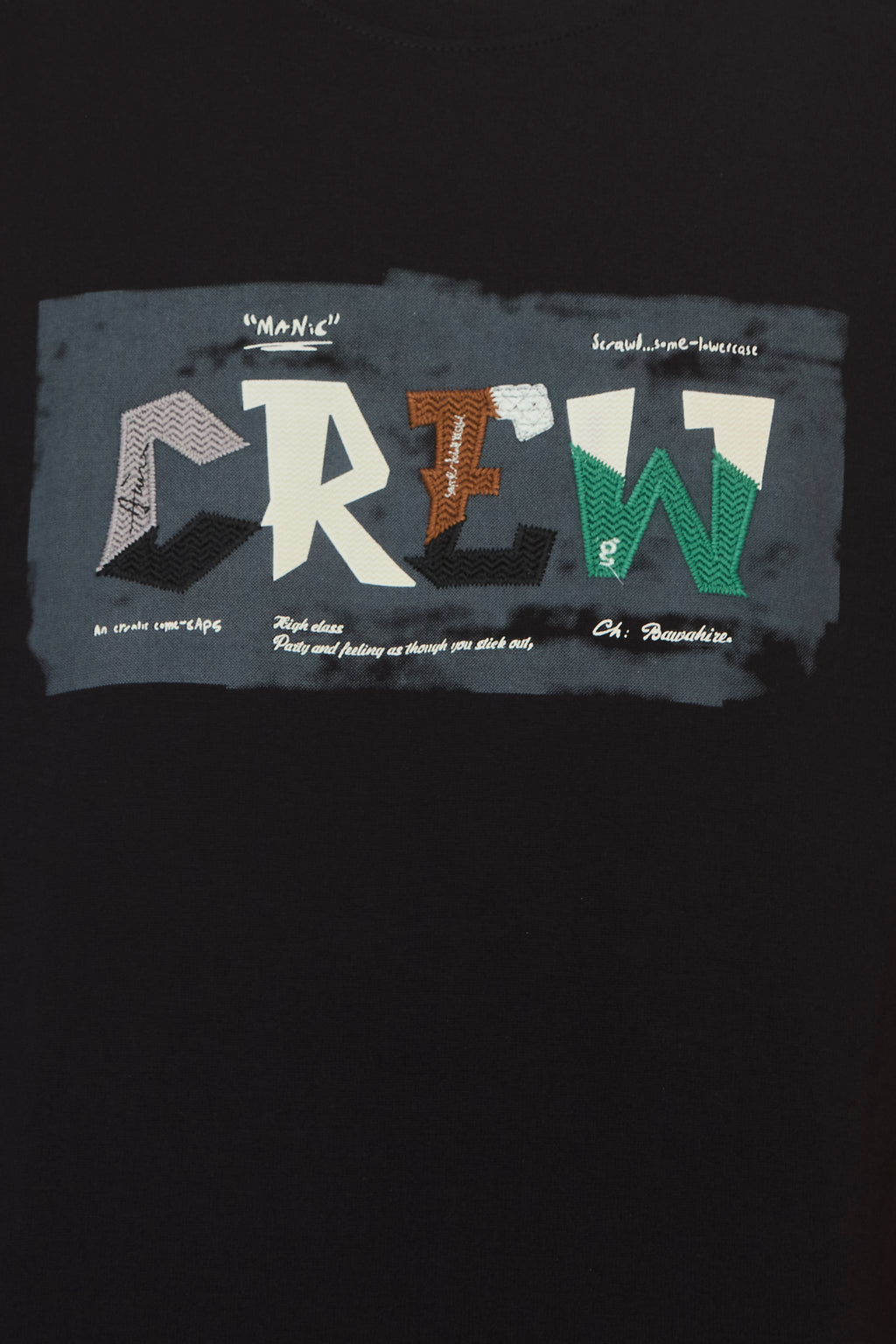 Shadow Stitch Print Tee