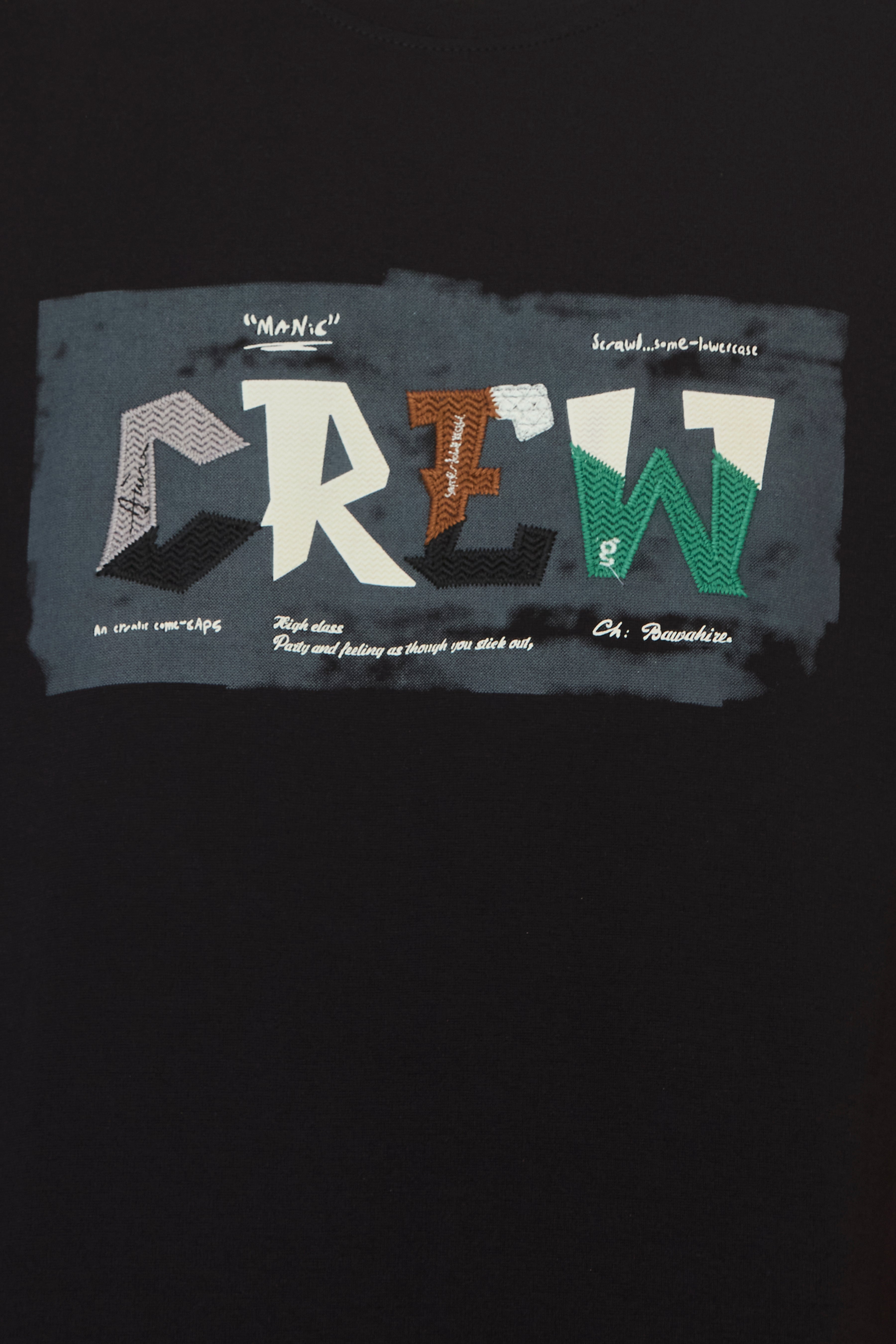 Shadow Stitch Print Tee