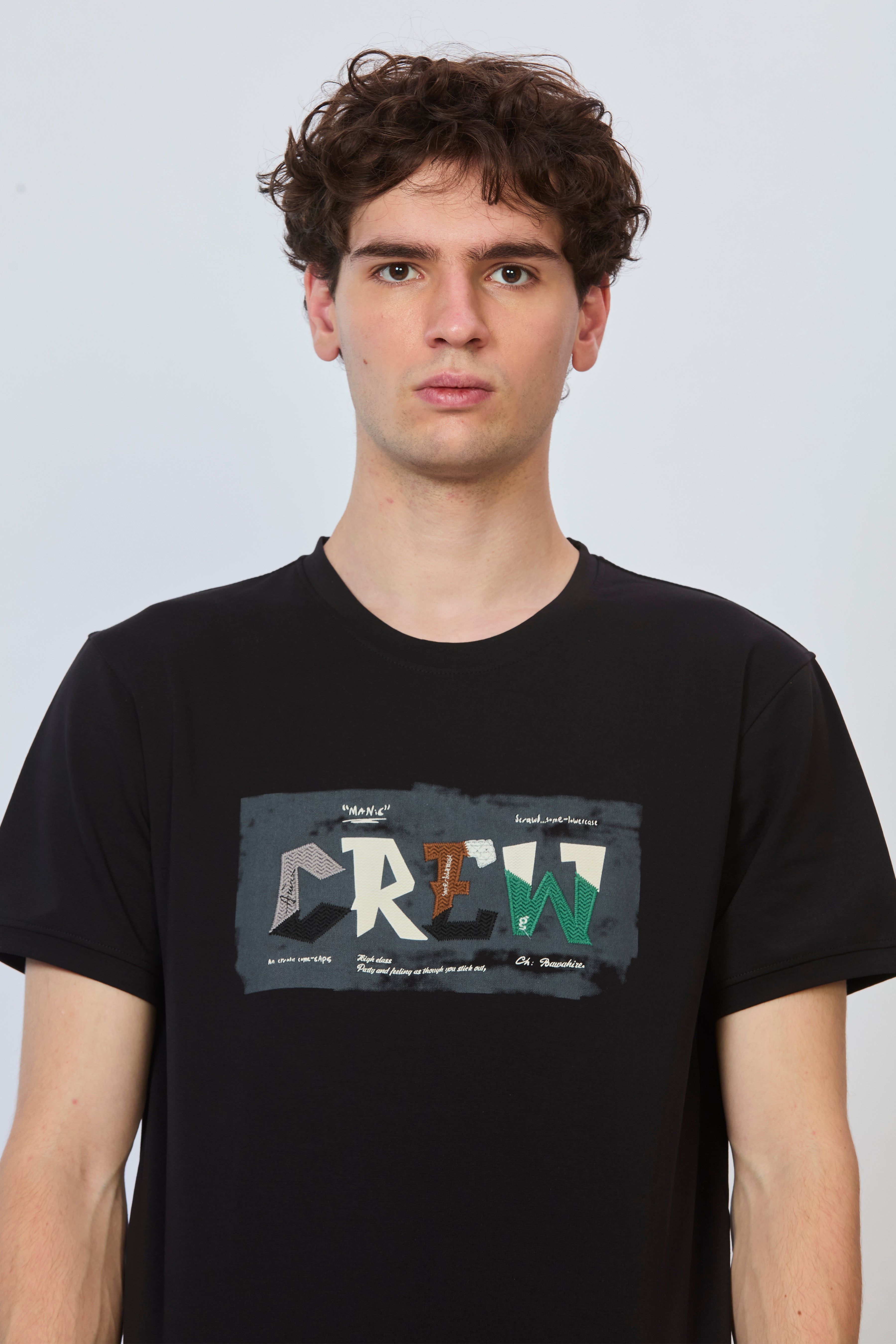 Shadow Stitch Print Tee