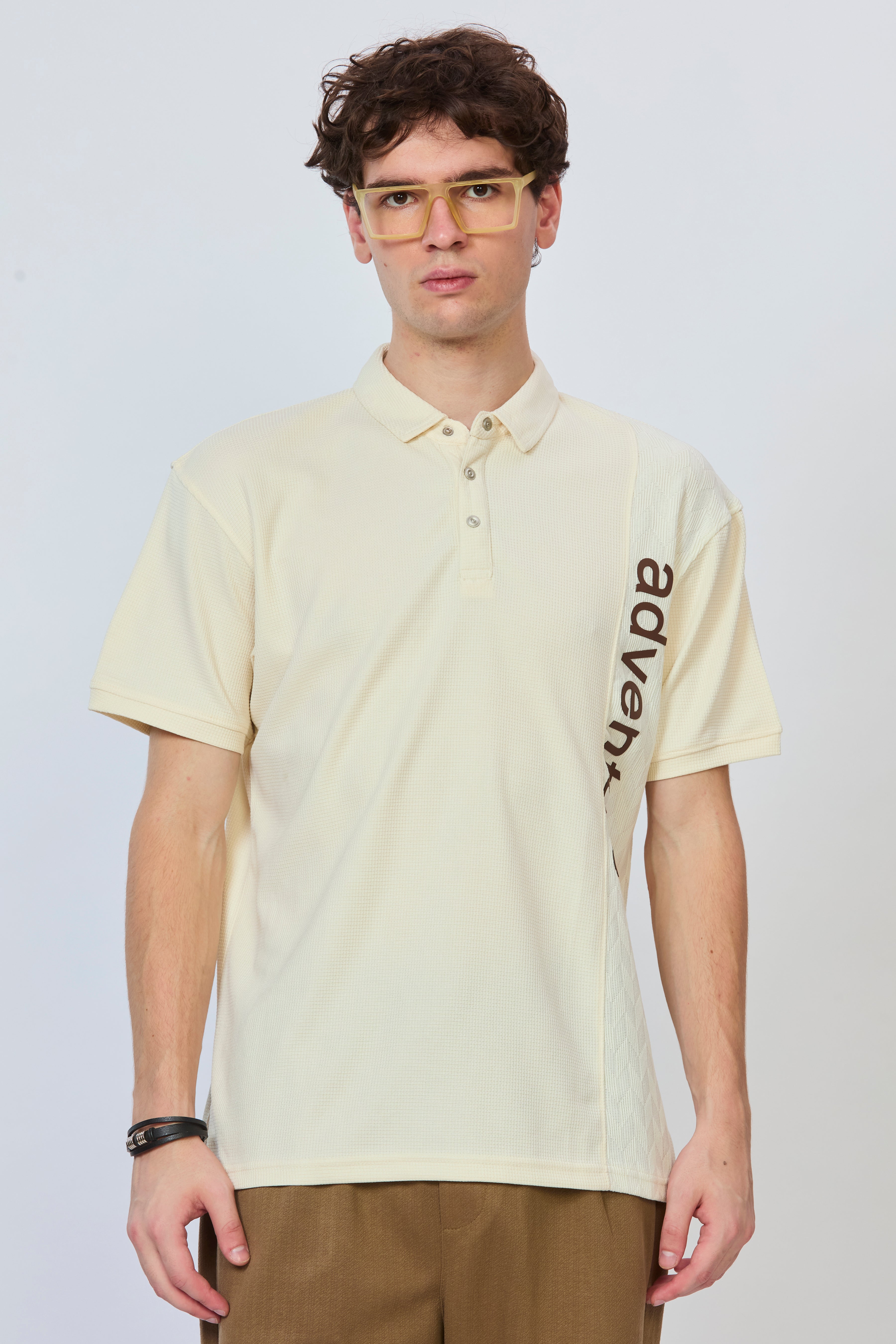 Cream Edge Cut & Sew Polo