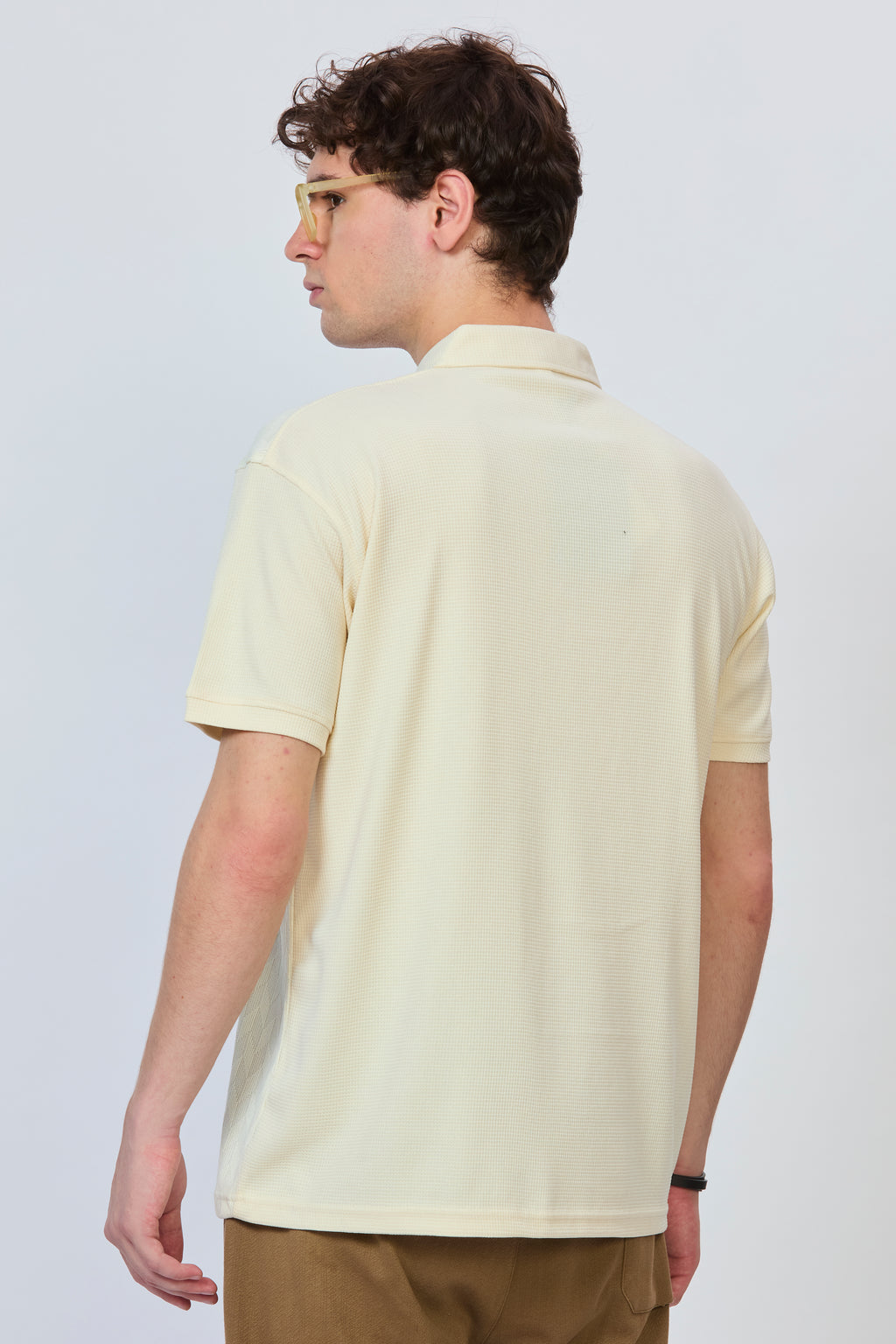 Cream Edge Cut & Sew Polo