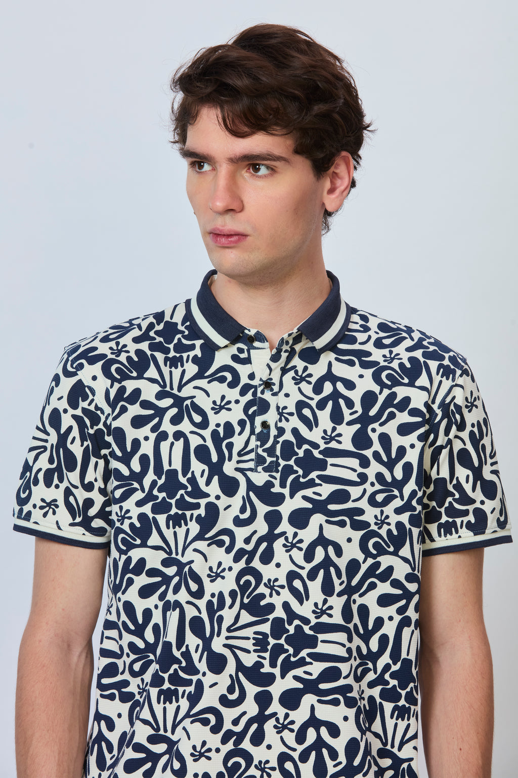 Luxe Patterned Polo