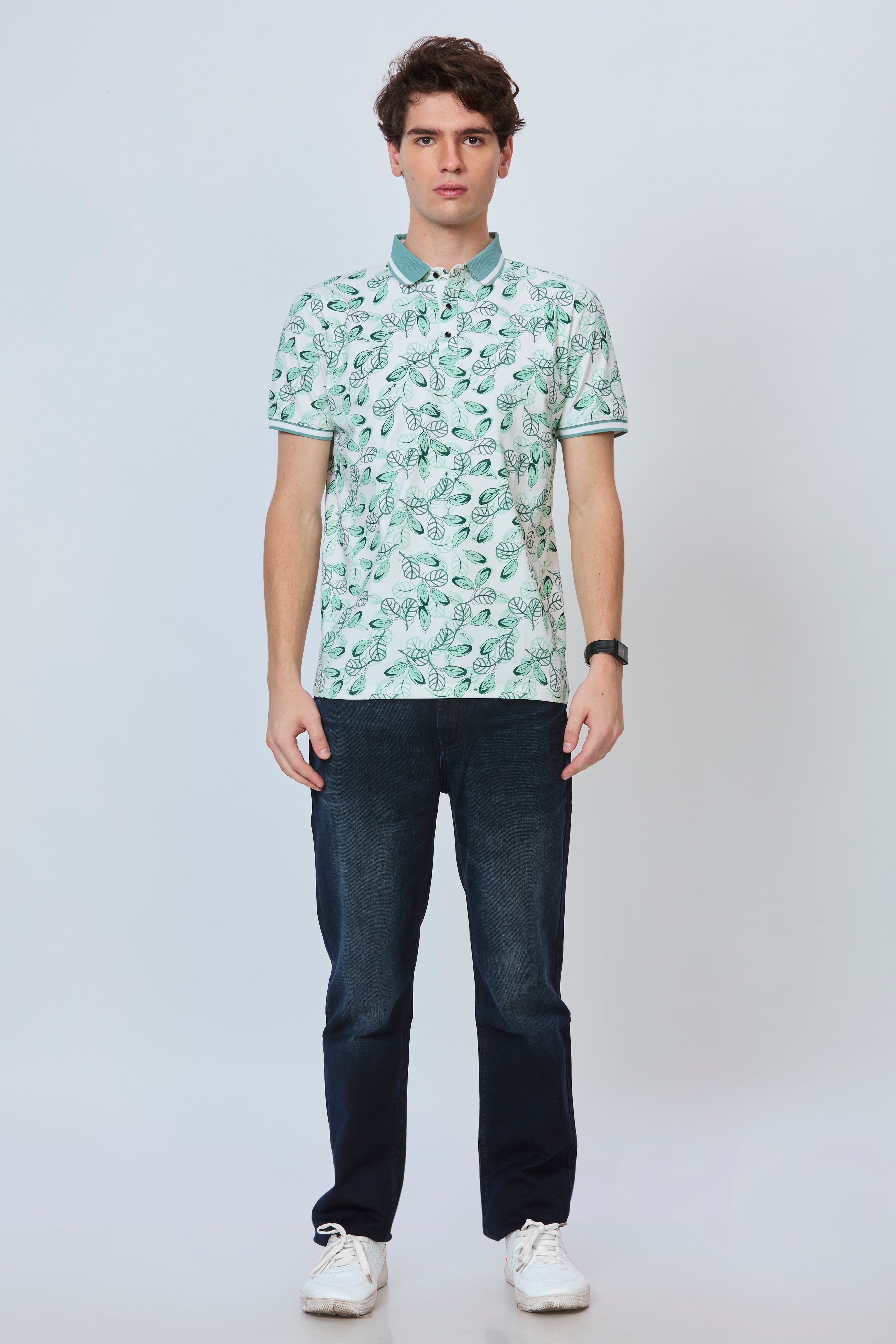 Core Print Casual Polo