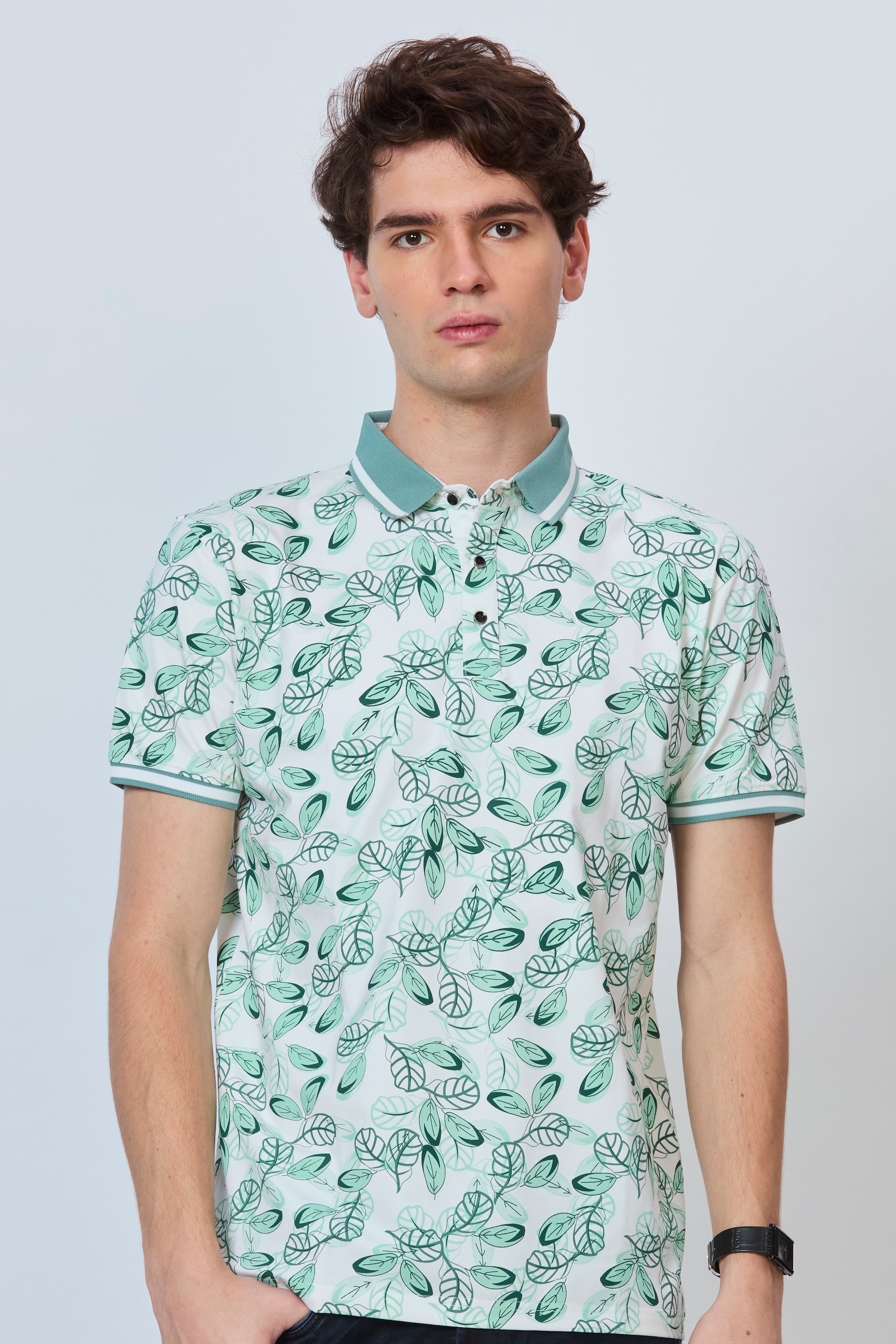 Core Print Casual Polo