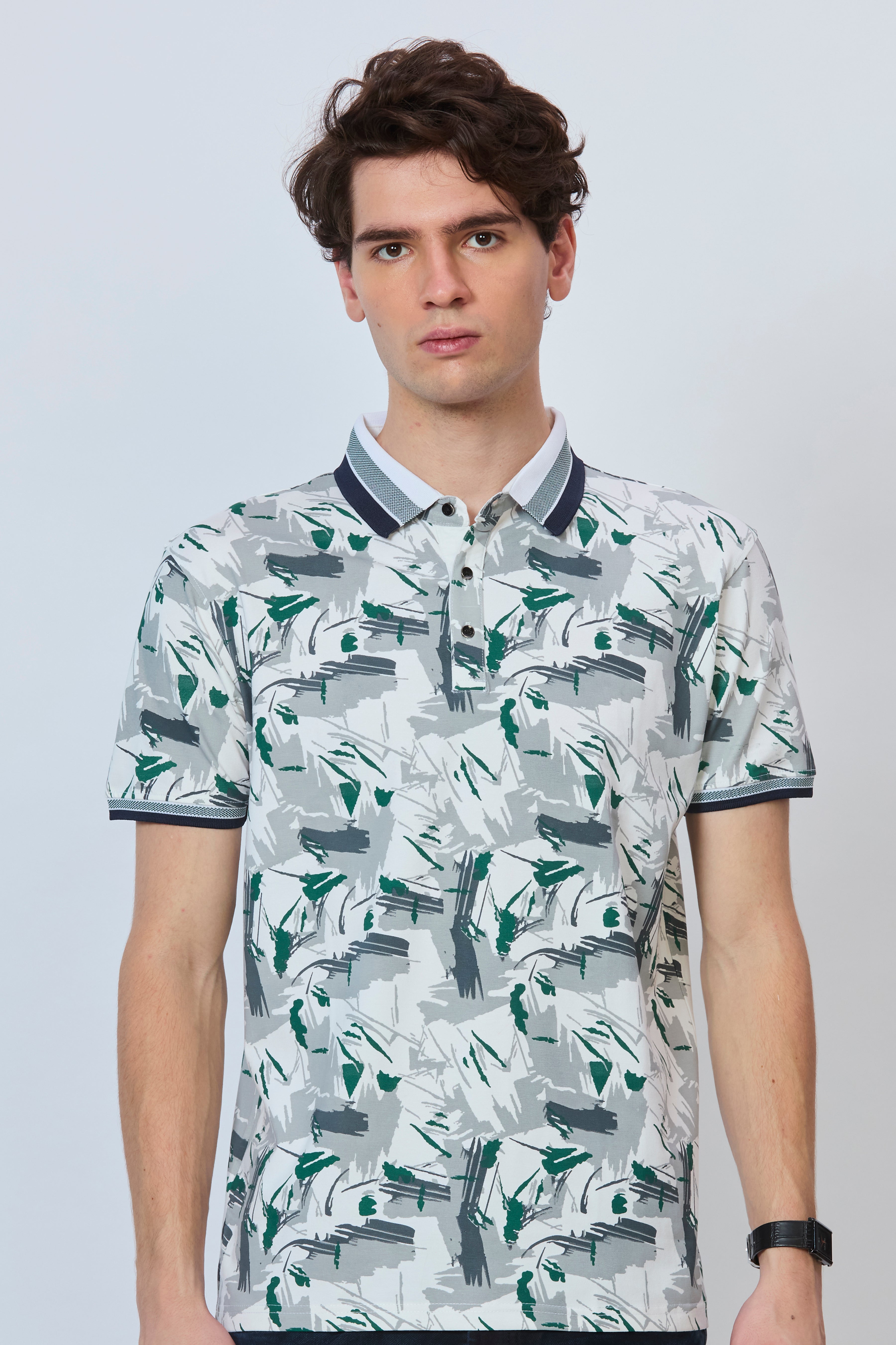 Urban Flow All-Over Print Polo