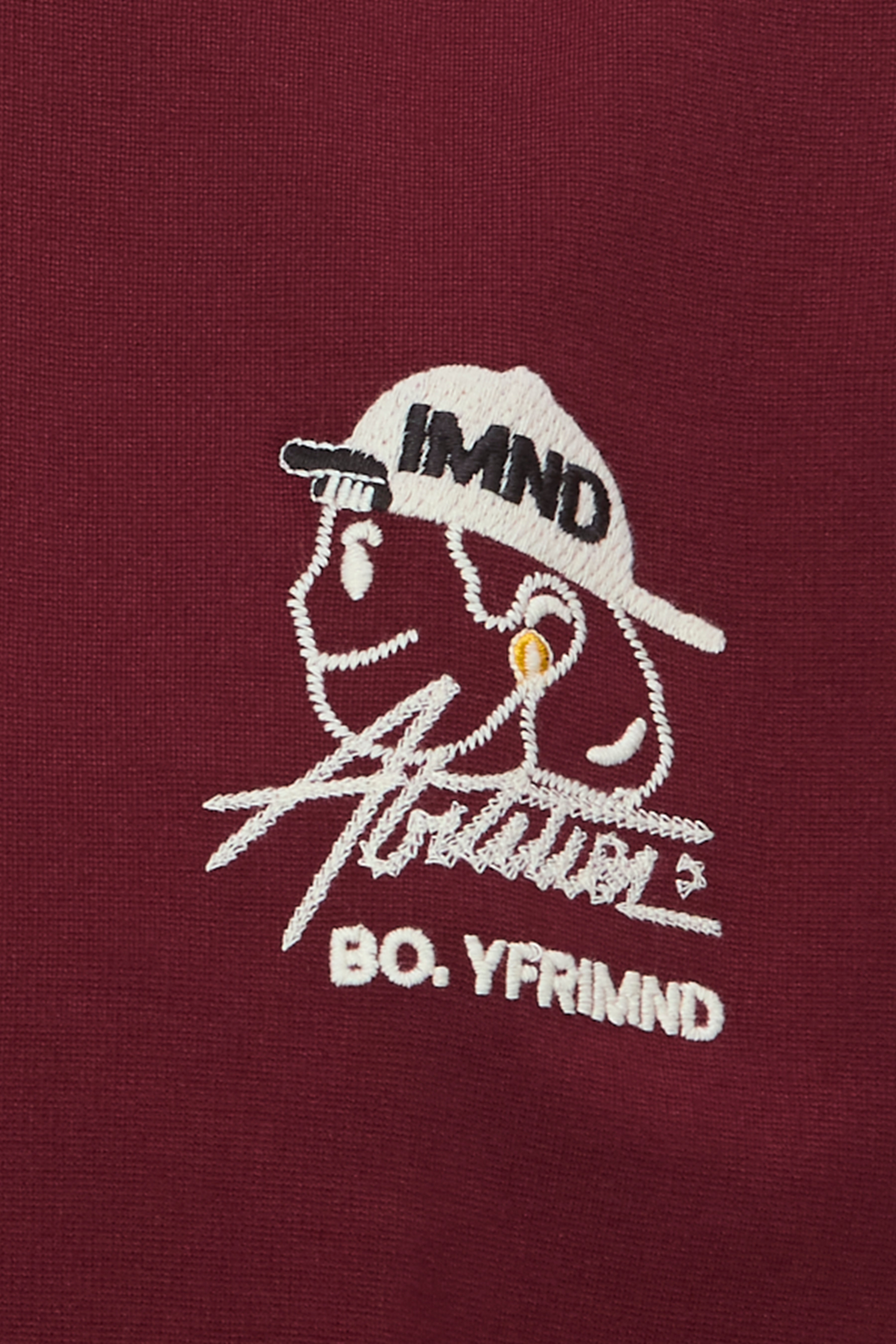Maroon Edge Statement Back Tee