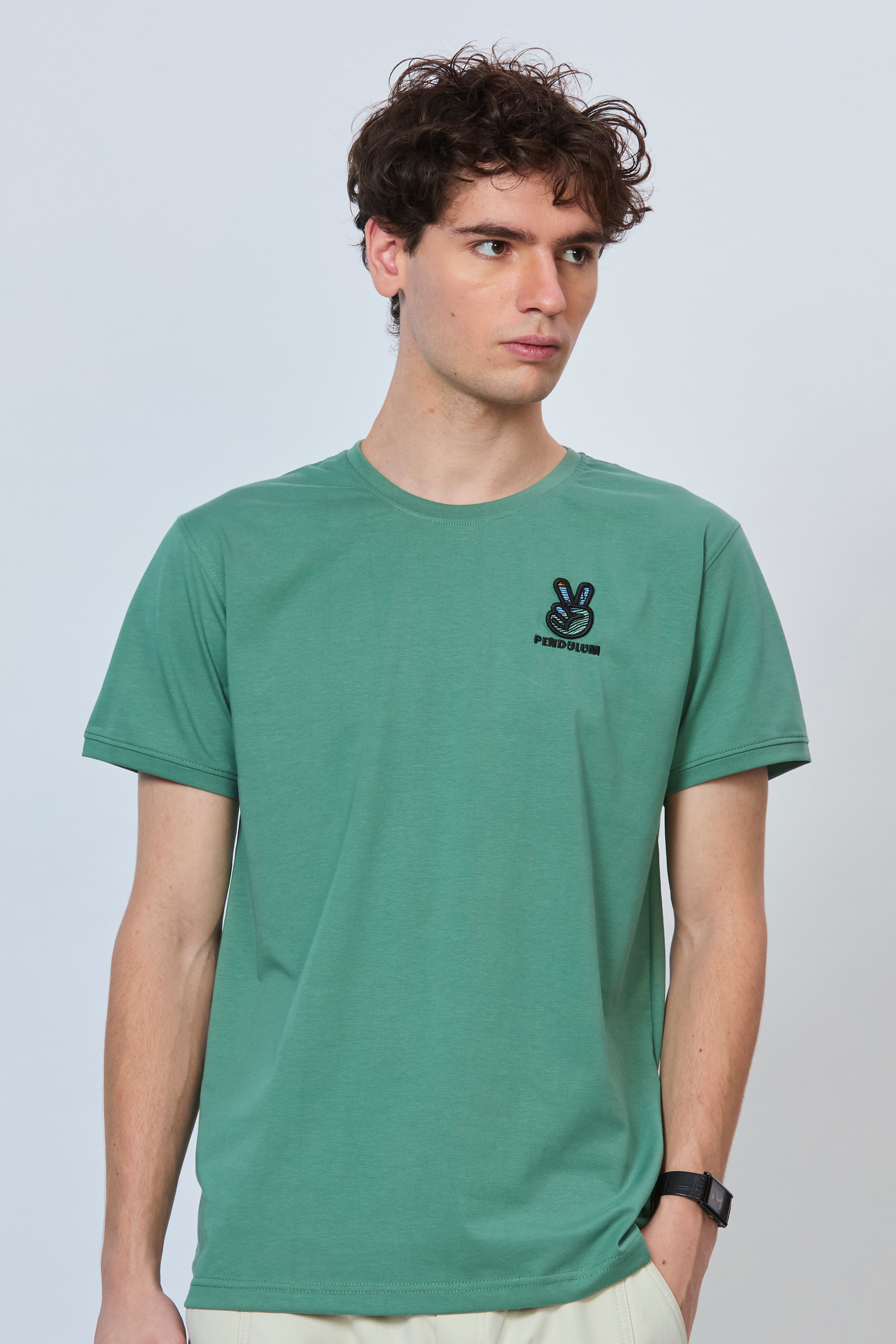 Streetwear Green T-Shirt with Bold Back Print
