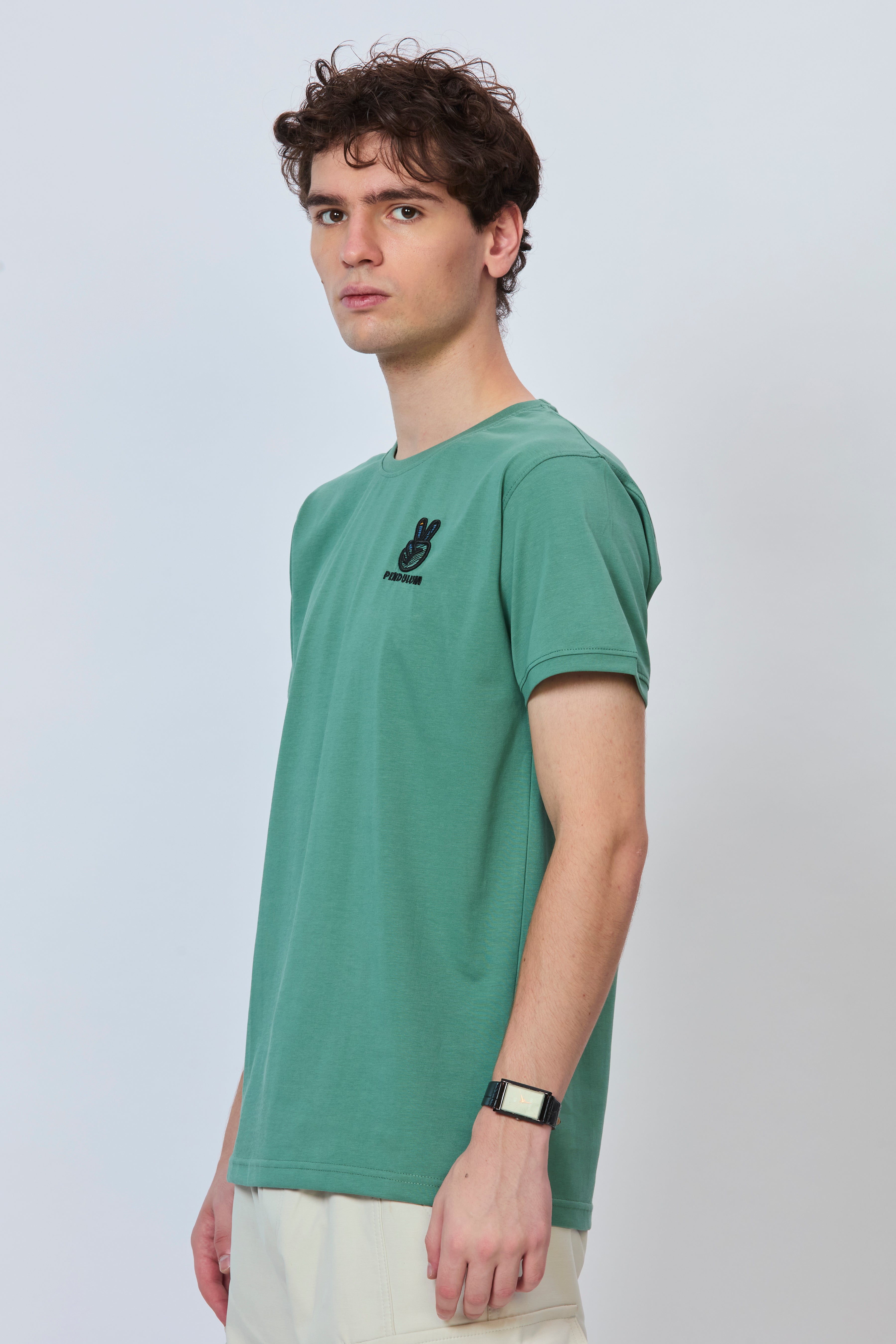 Streetwear Green T-Shirt with Bold Back Print