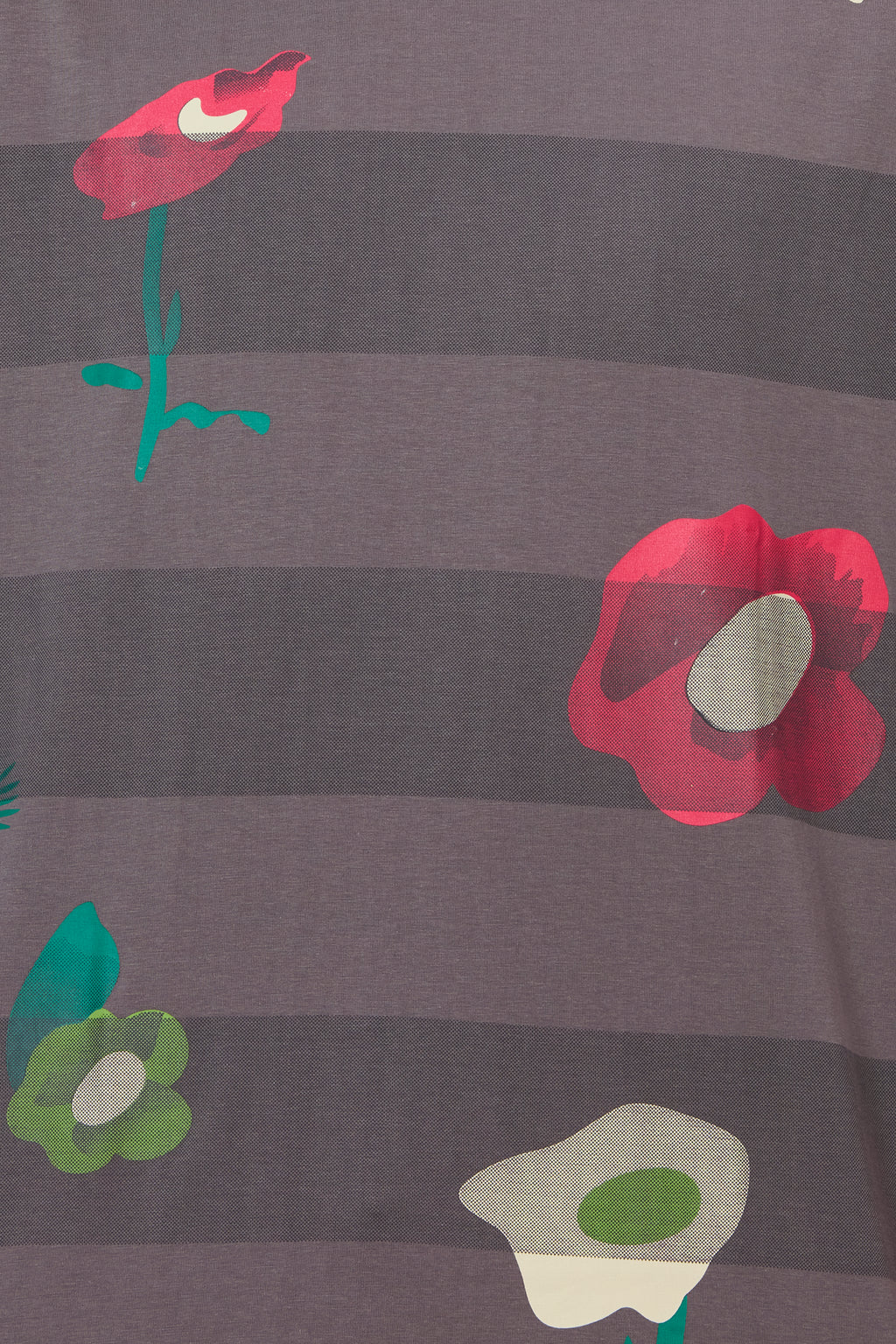 All Over Print Grey Cotton Tee
