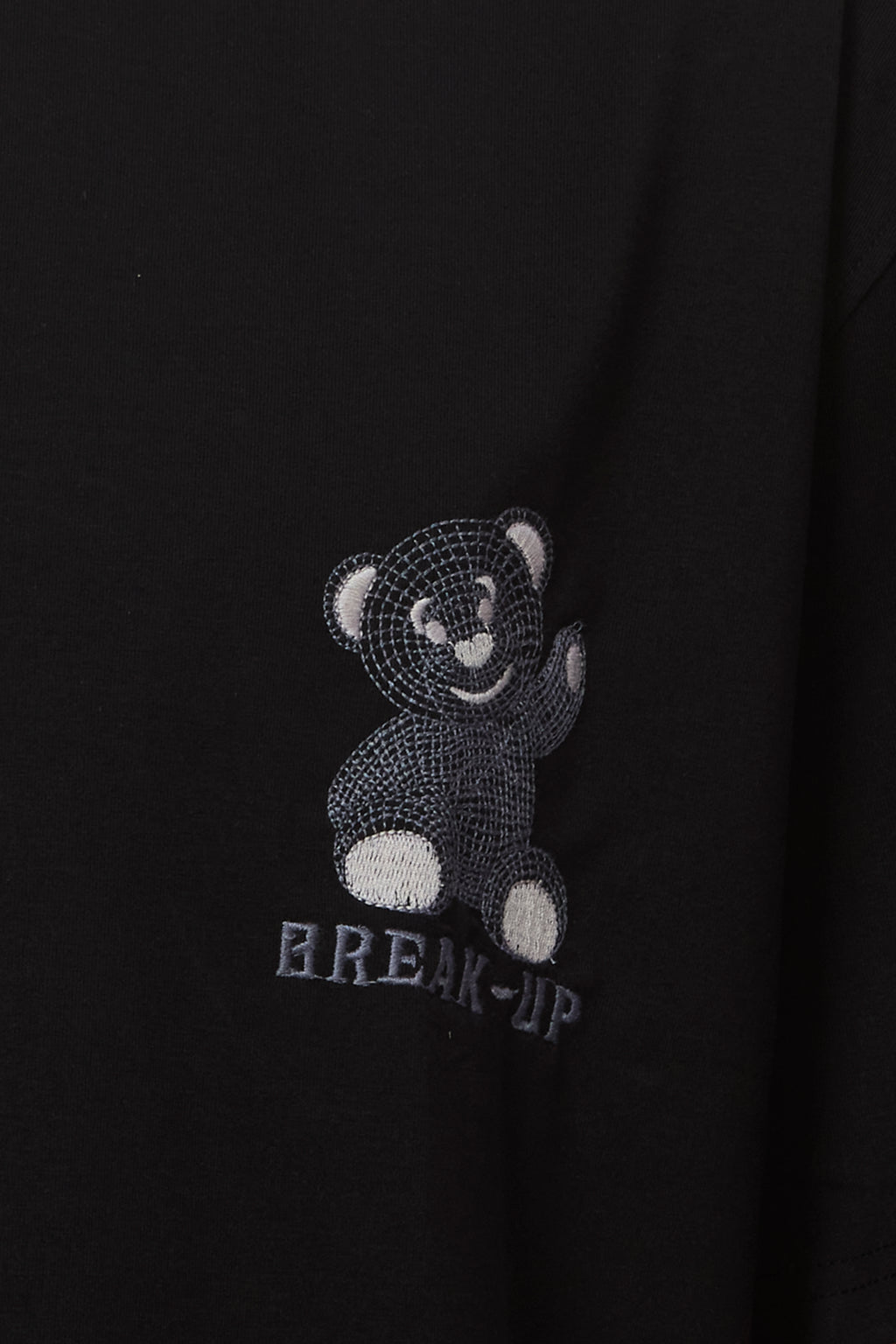 Black Streetwear Tee with Bold Back Print