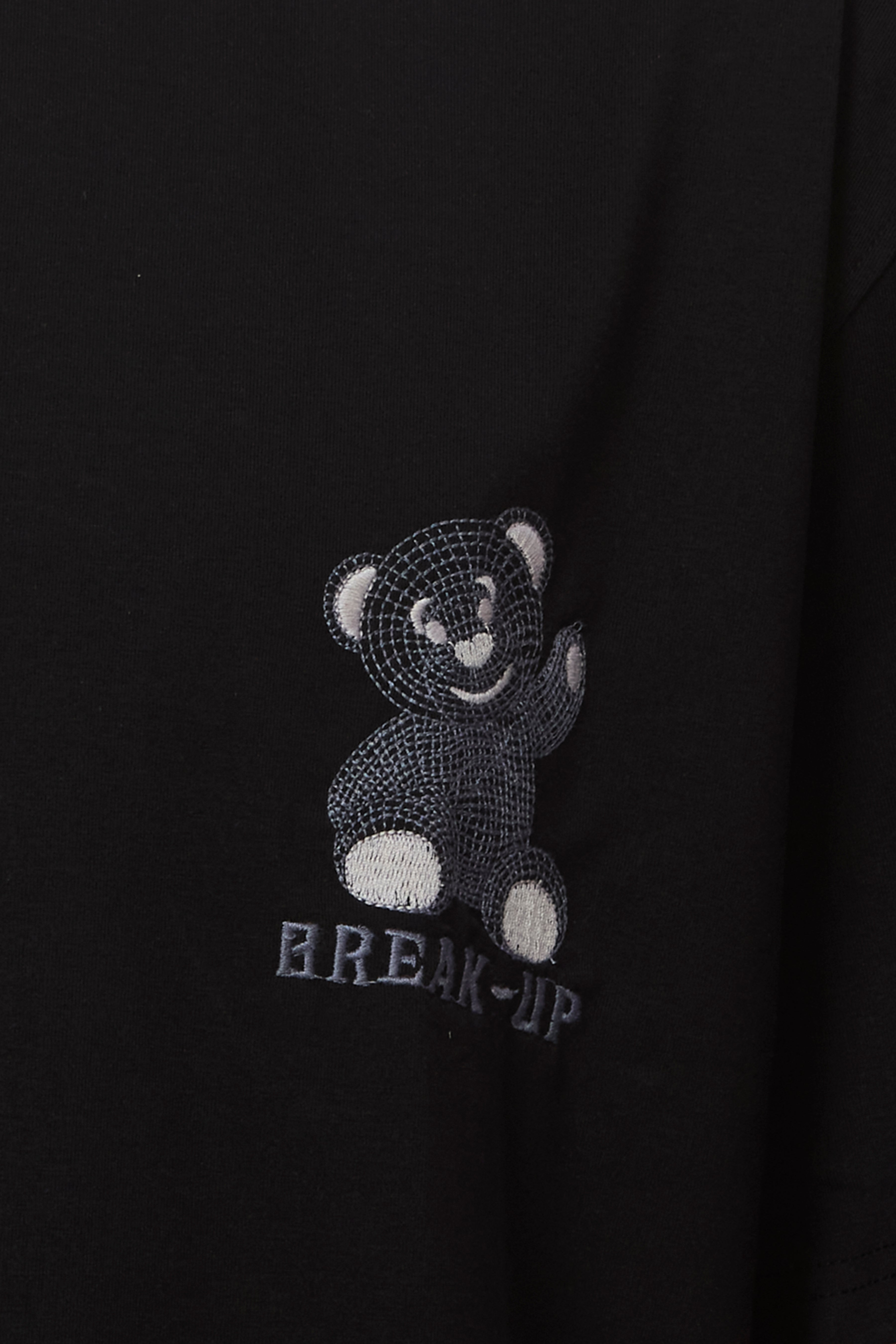 Black Streetwear Tee with Bold Back Print