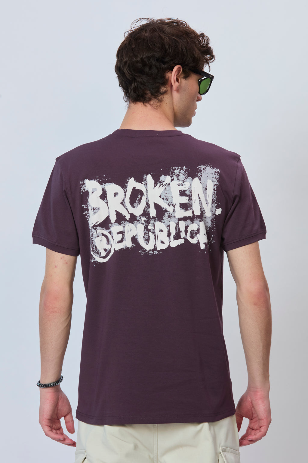 Streetwear Magenta T-Shirt with Dual Print