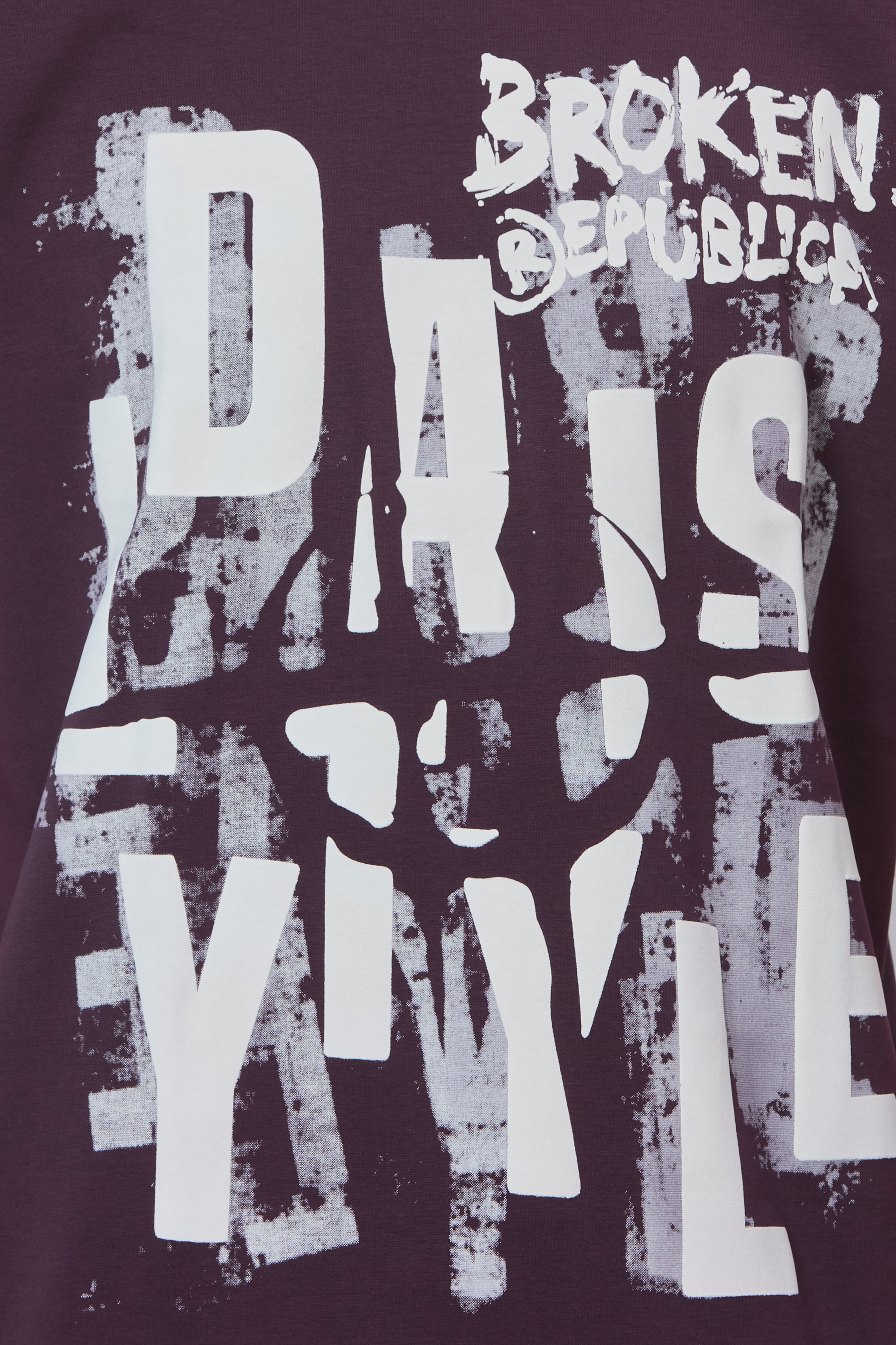 Streetwear Magenta T-Shirt with Dual Print