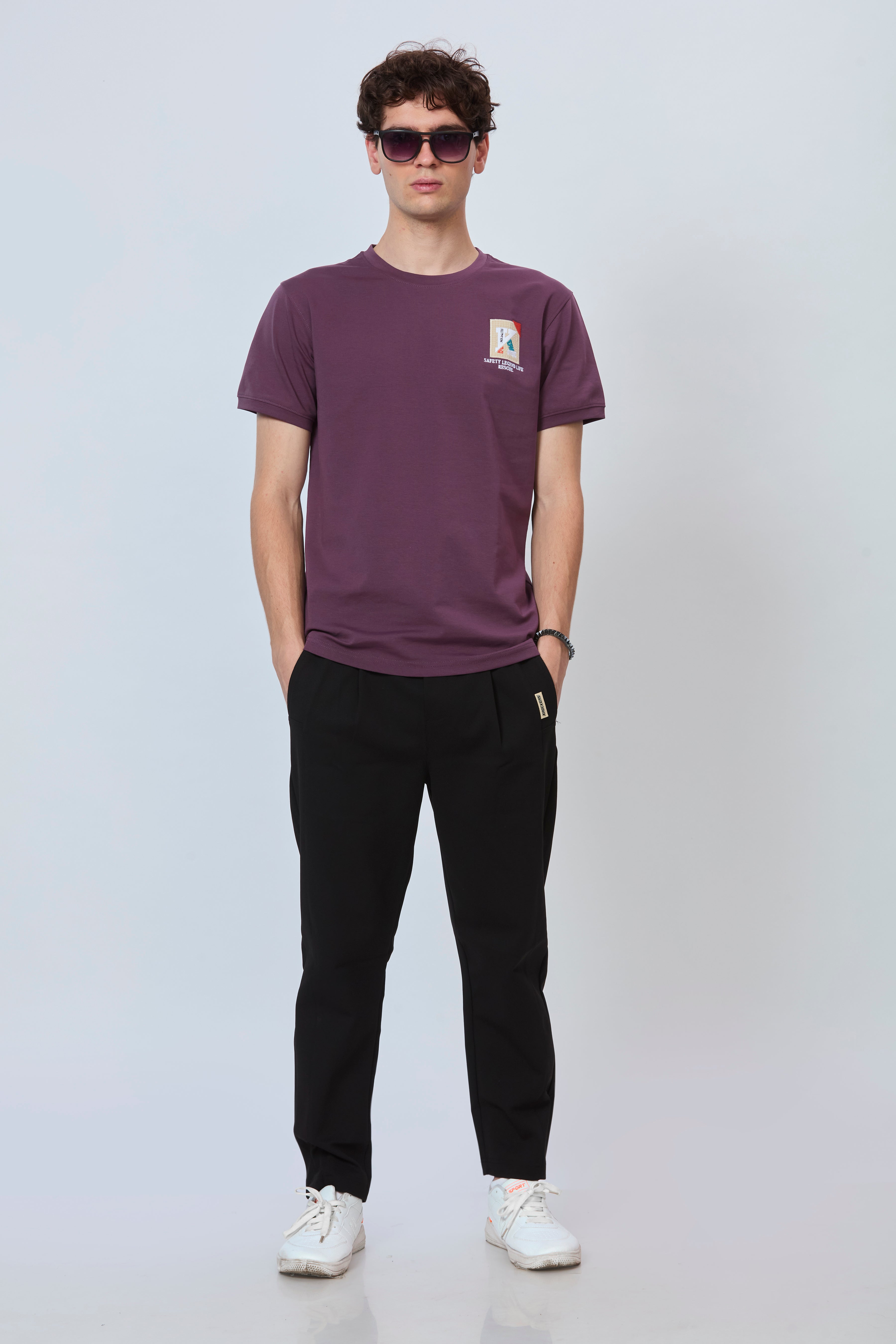Wine Streetwear Tee – Bold Back Print
