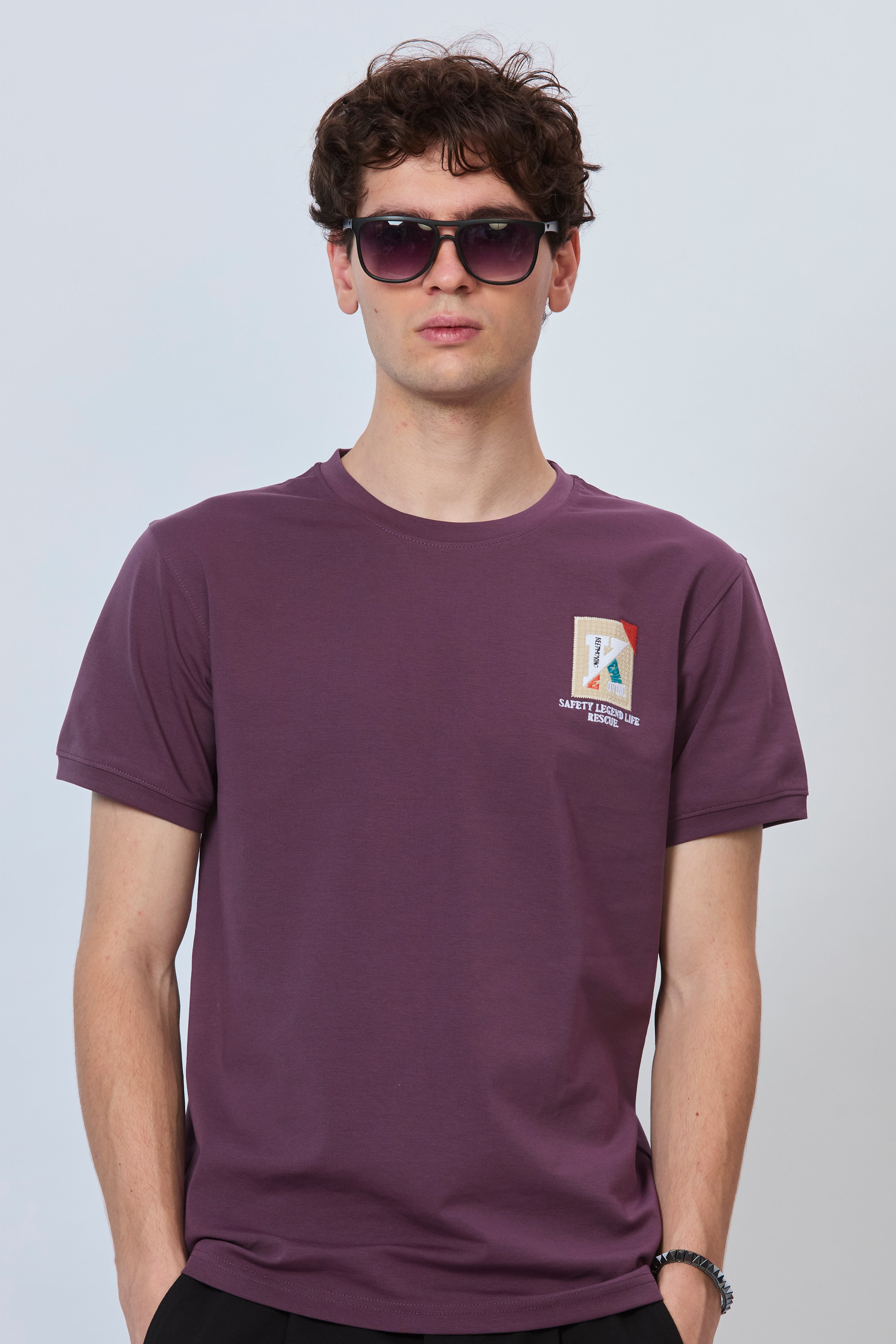 Wine Streetwear Tee – Bold Back Print