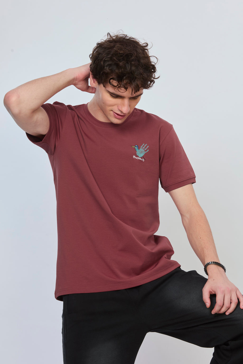Signature Maroon Back Graphic T-Shirt