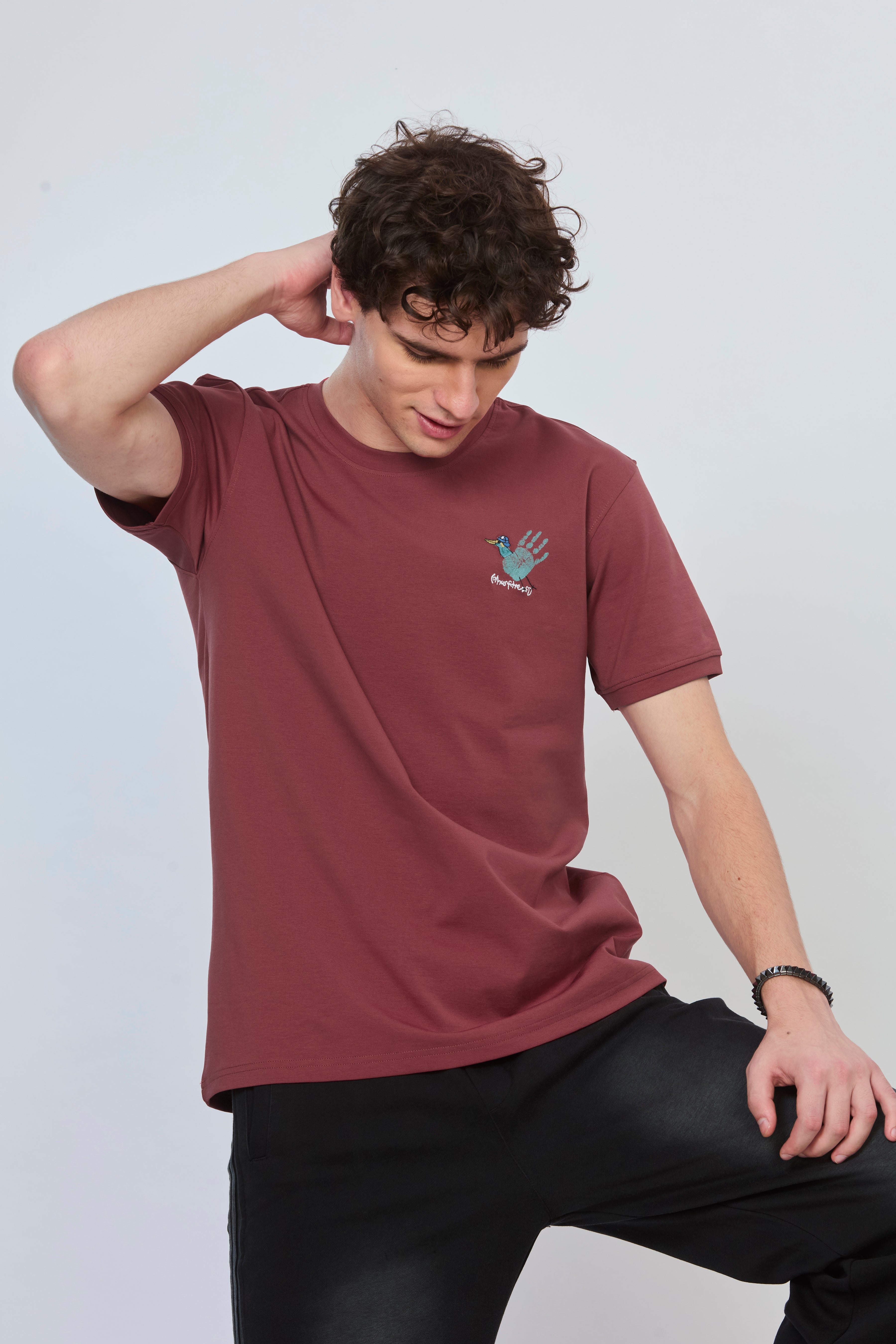 Signature Maroon Back Graphic T-Shirt
